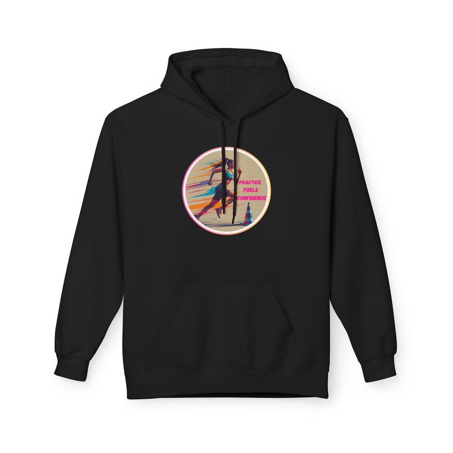 PRACTICE MODIVATIONAL - Women's Inspirational Hoodie, Unisex Midweight Hoodie for Relaxation, Gift for Friends, Motivational Sweatshirt, Warm Fleece, Everyday Comfort
