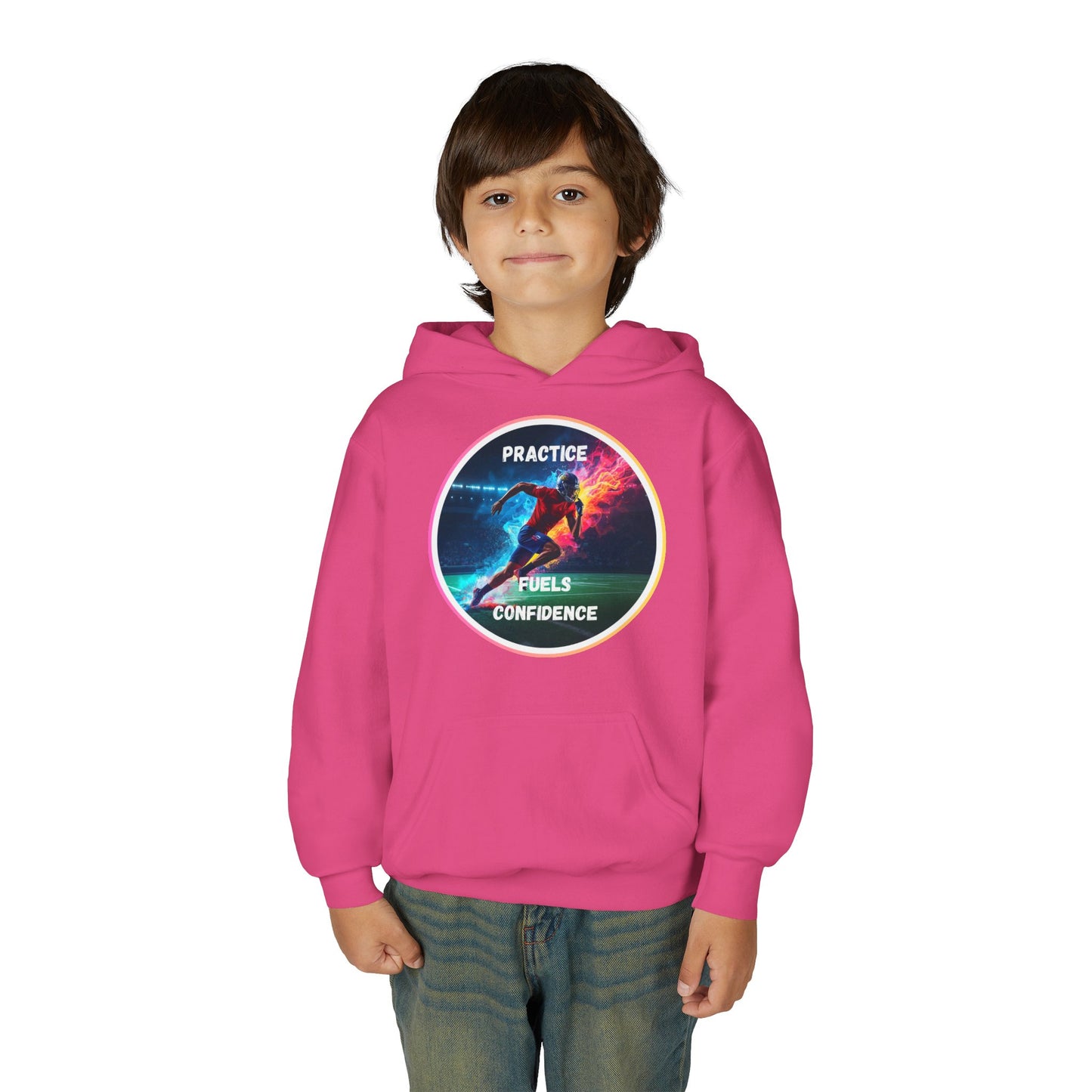 SPORTS MODIVATIONAL BOYS INSPIRATIONAL Colorful Youth Hoodie - Inspirational Streetwear, Motivational Gift, Everyday Comfort, Trendy Fashion, Creative Self-Expression