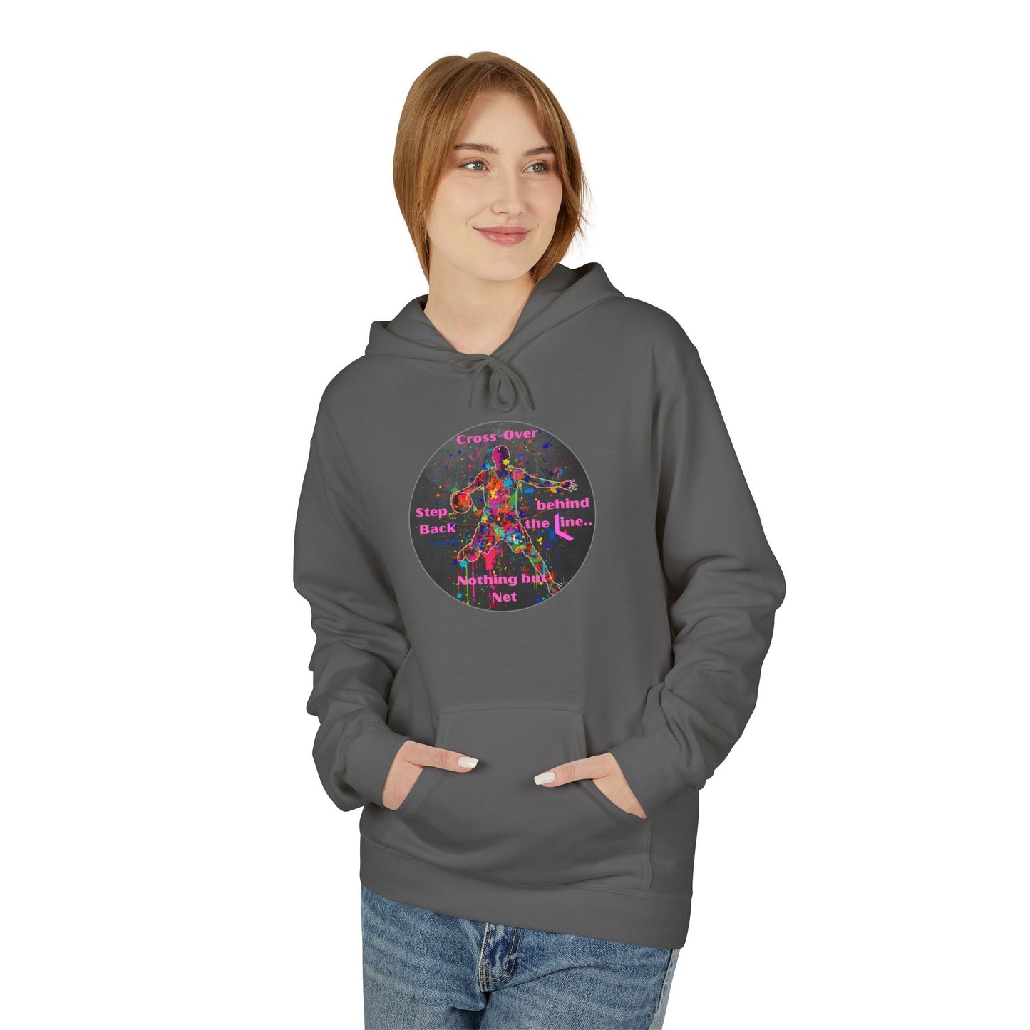 BASKETBALL MODIVATIONAL - Inspirational Hoodie, Unisex Midweight Hoodie for Relaxation, Gift for Friends, Motivational Sweatshirt, Warm Fleece, Everyday Comfort