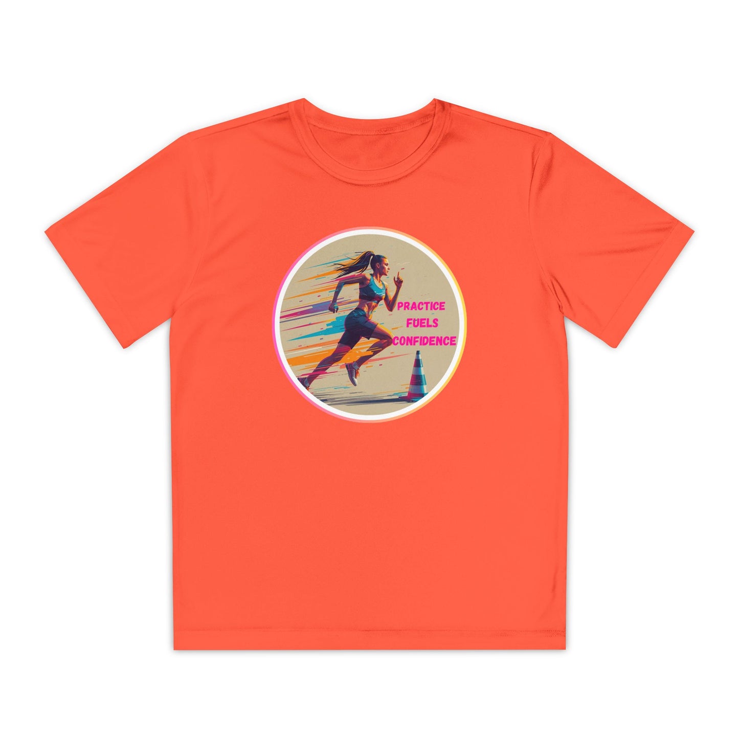 Youth Athletic T-Shirt, Motivational Practice Tee for Young Athletes, Sports Team Gear, Training Apparel, Gift for Runners