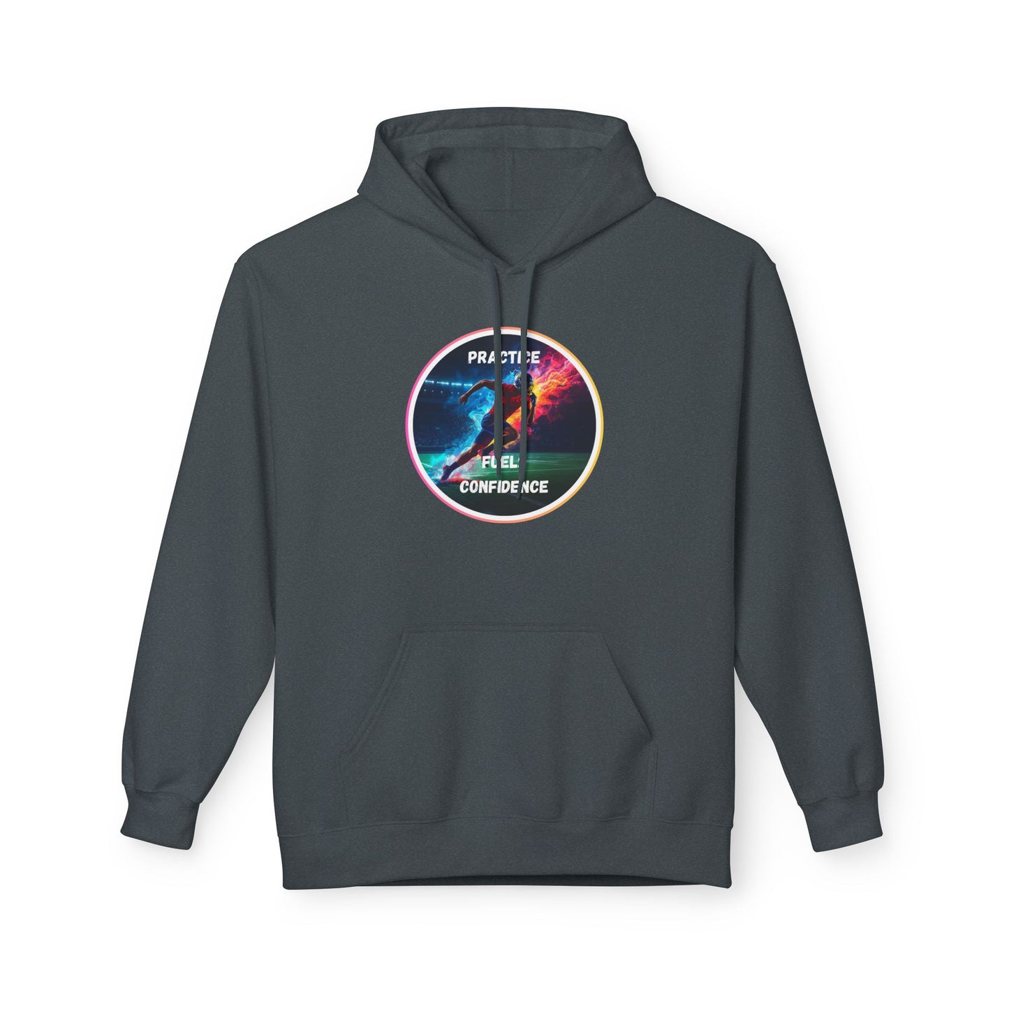 PRACTICE MODIVATIONAL - Inspirational Hoodie, Unisex Midweight Hoodie for Relaxation, Gift for Friends, Motivational Sweatshirt, Warm Fleece, Everyday Comfort