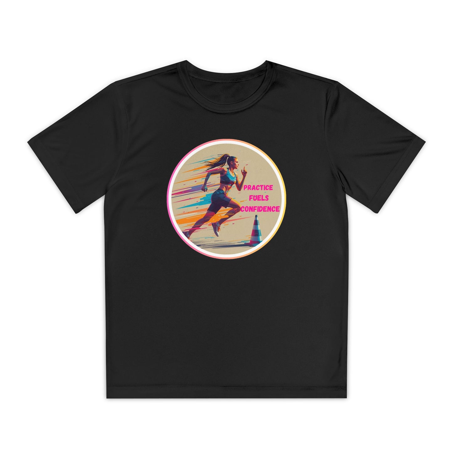 Youth Athletic T-Shirt, Motivational Practice Tee for Young Athletes, Sports Team Gear, Training Apparel, Gift for Runners