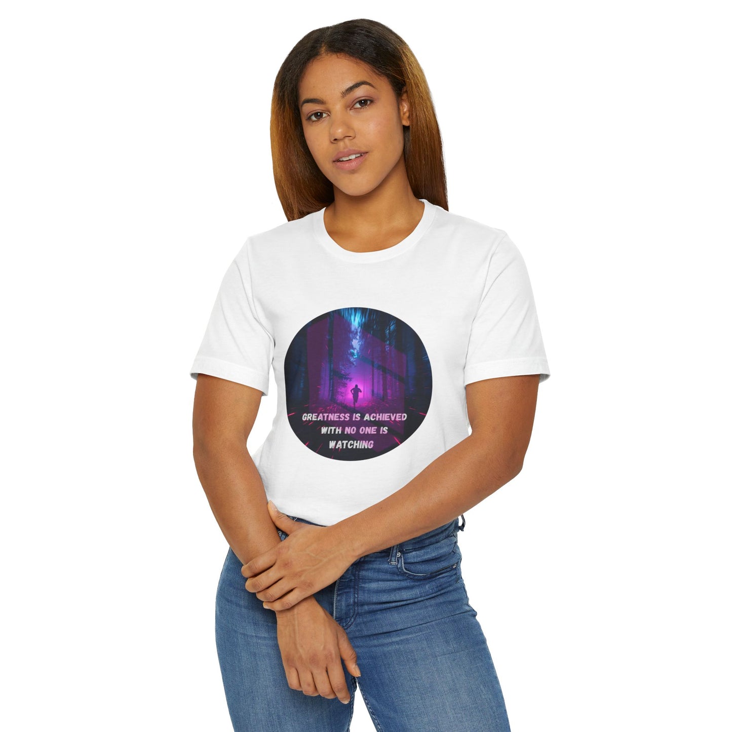 GREATNESS - Inspirational - Lines Sports Unisex Jersey T-Shirt – Casual Athletic Apparel (Copy)