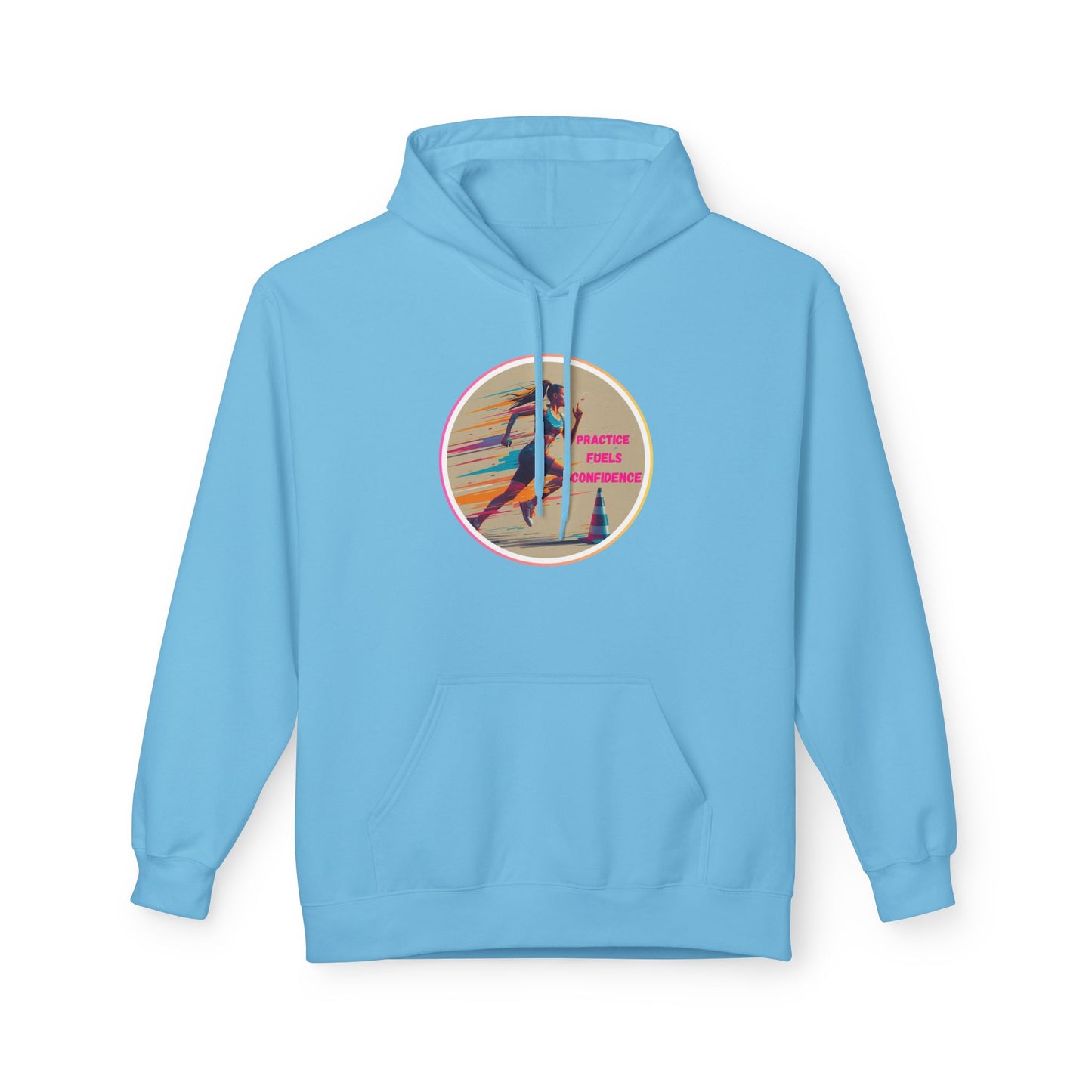 PRACTICE MODIVATIONAL - Women's Inspirational Hoodie, Unisex Midweight Hoodie for Relaxation, Gift for Friends, Motivational Sweatshirt, Warm Fleece, Everyday Comfort