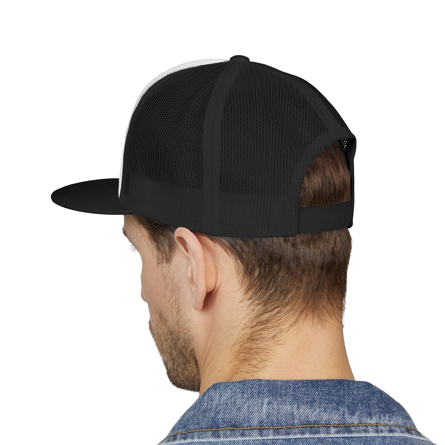 Stylish 5 Panel Trucker Cap with Embroidery, Fashion Hat, Outdoor Cap, Gift for Him, Adjustable Headwear