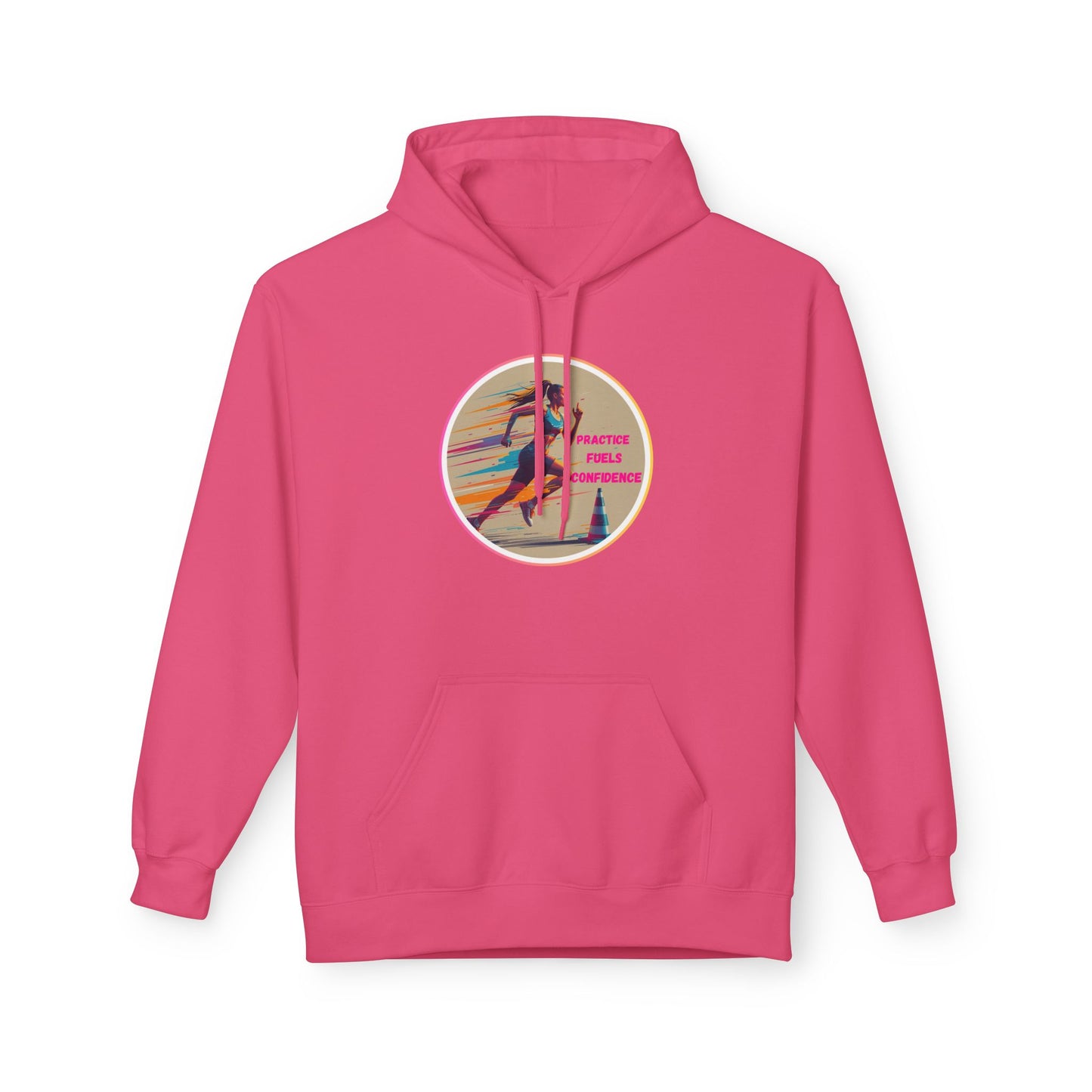 PRACTICE MODIVATIONAL - Women's Inspirational Hoodie, Unisex Midweight Hoodie for Relaxation, Gift for Friends, Motivational Sweatshirt, Warm Fleece, Everyday Comfort