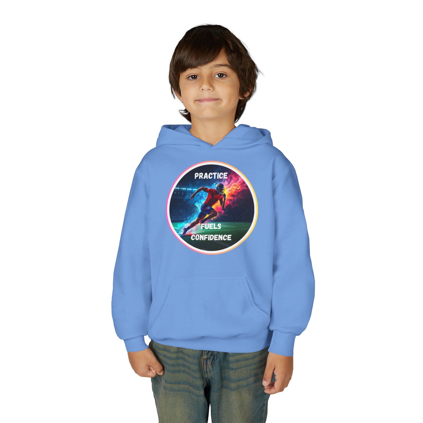 SPORTS MODIVATIONAL BOYS INSPIRATIONAL Colorful Youth Hoodie - Inspirational Streetwear, Motivational Gift, Everyday Comfort, Trendy Fashion, Creative Self-Expression