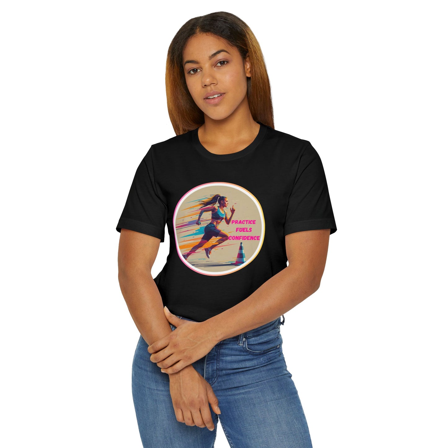 Practice - Inspirational - BEHIND THE LINE - Lines Sports Unisex Jersey T-Shirt – Casual Athletic Apparel