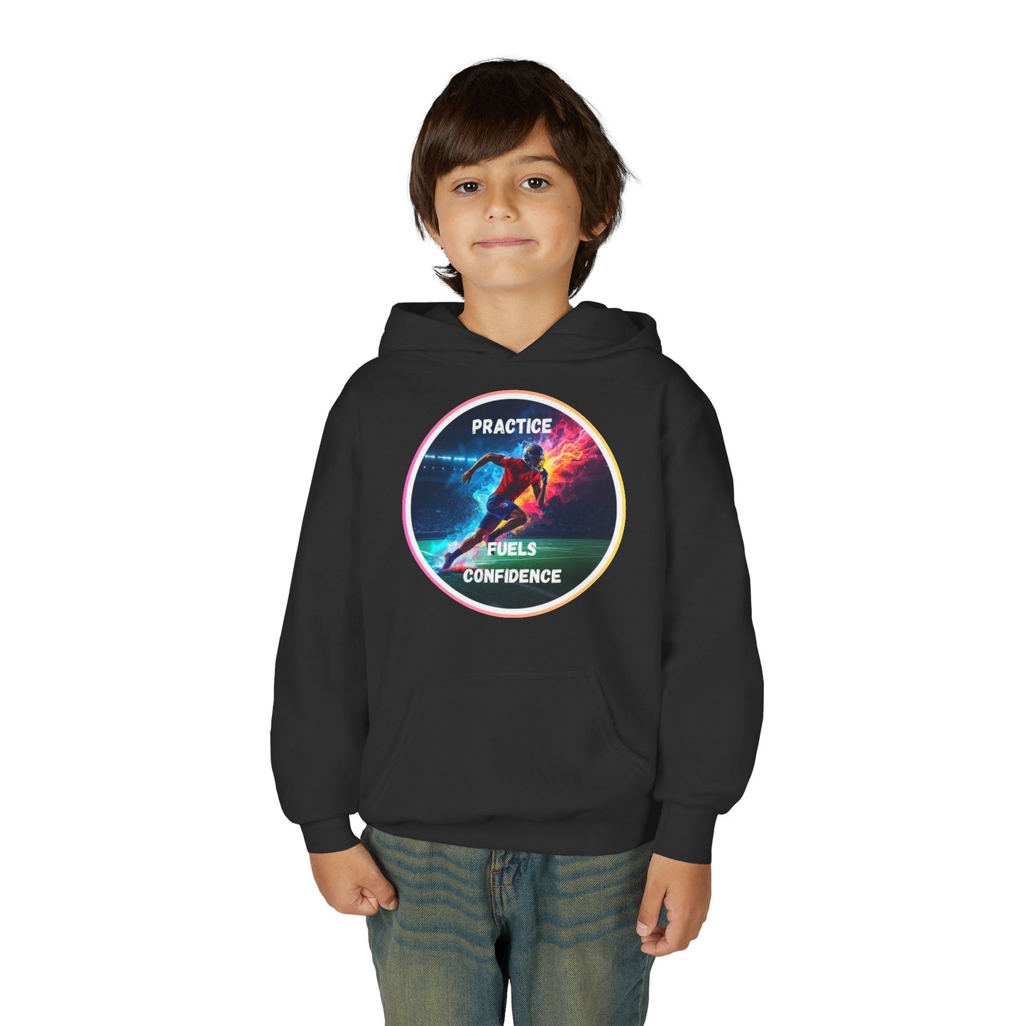 SPORTS MODIVATIONAL BOYS INSPIRATIONAL Colorful Youth Hoodie - Inspirational Streetwear, Motivational Gift, Everyday Comfort, Trendy Fashion, Creative Self-Expression