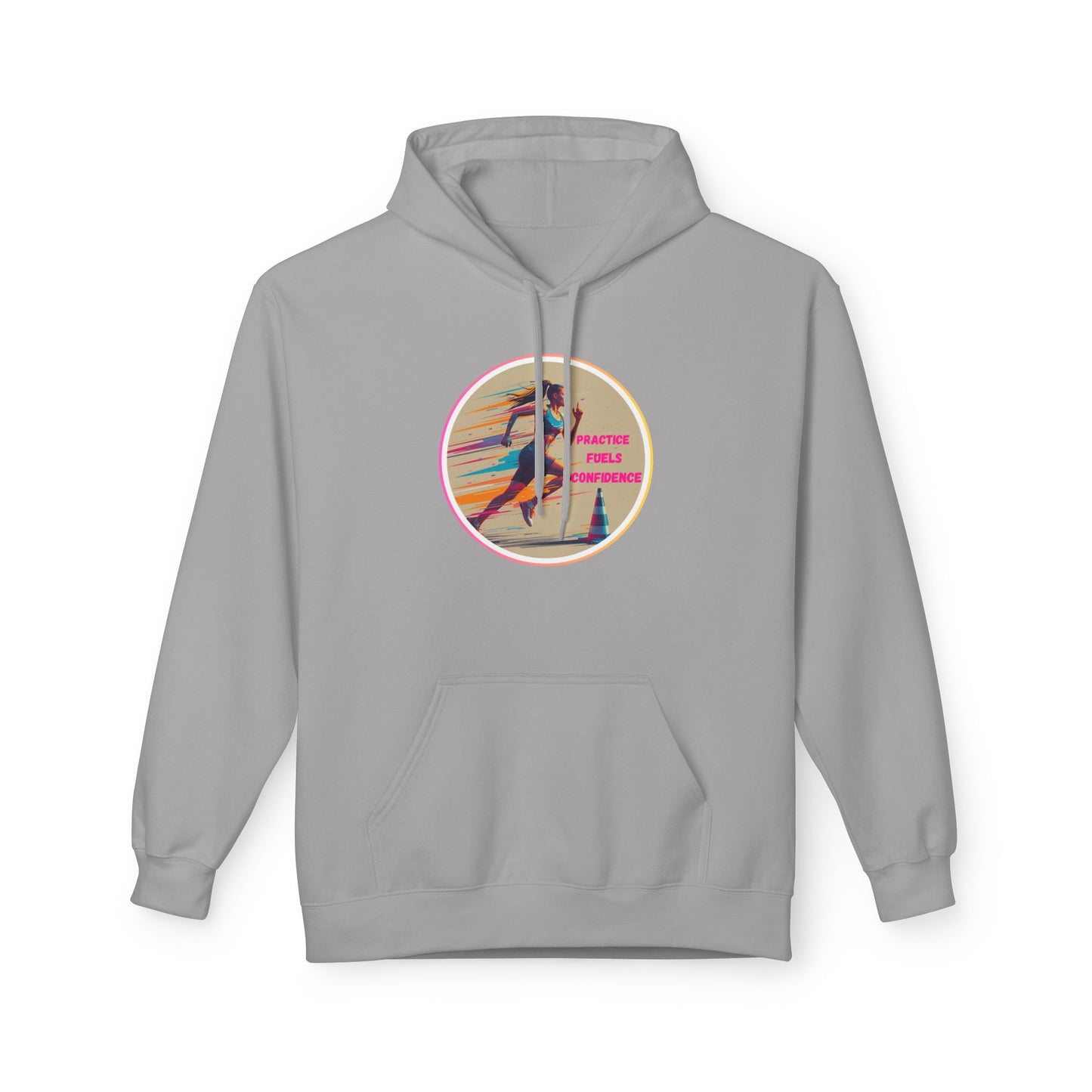 PRACTICE MODIVATIONAL - Women's Inspirational Hoodie, Unisex Midweight Hoodie for Relaxation, Gift for Friends, Motivational Sweatshirt, Warm Fleece, Everyday Comfort