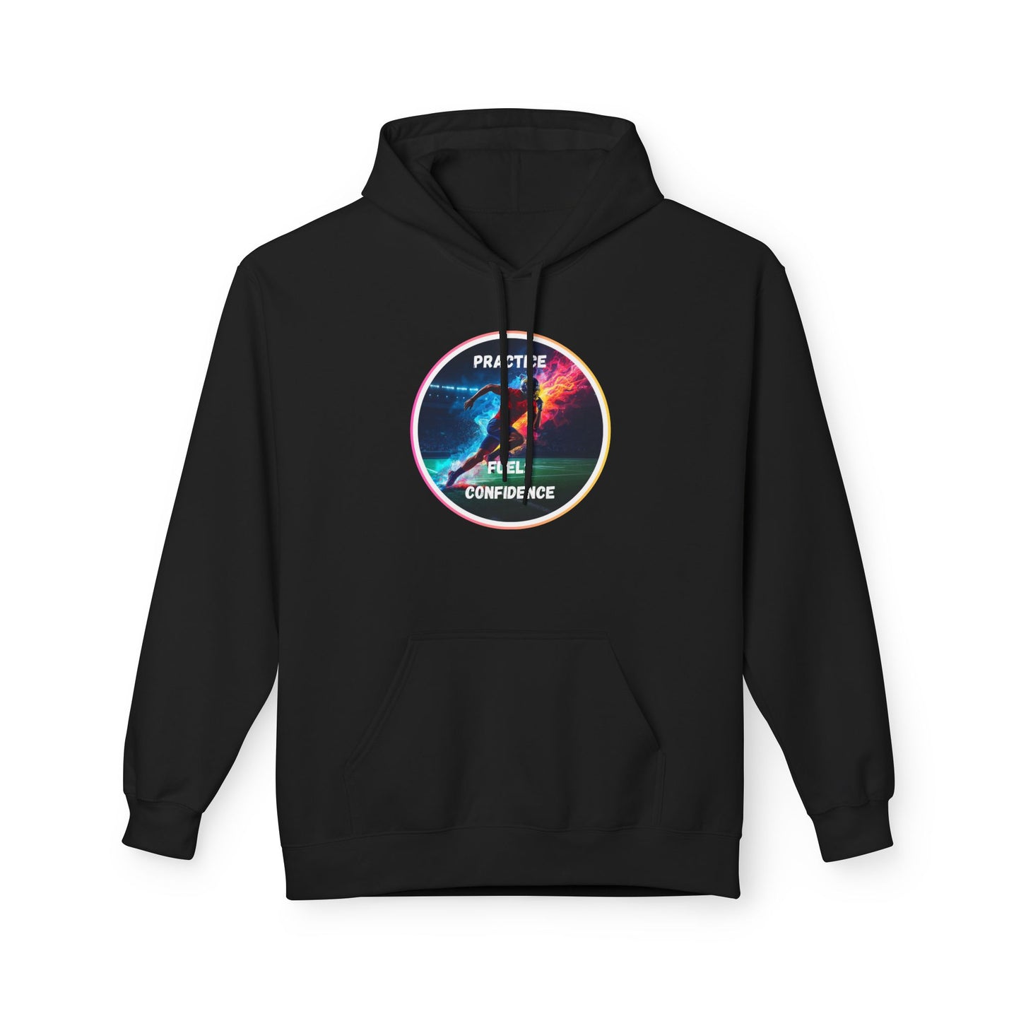 PRACTICE MODIVATIONAL - Inspirational Hoodie, Unisex Midweight Hoodie for Relaxation, Gift for Friends, Motivational Sweatshirt, Warm Fleece, Everyday Comfort