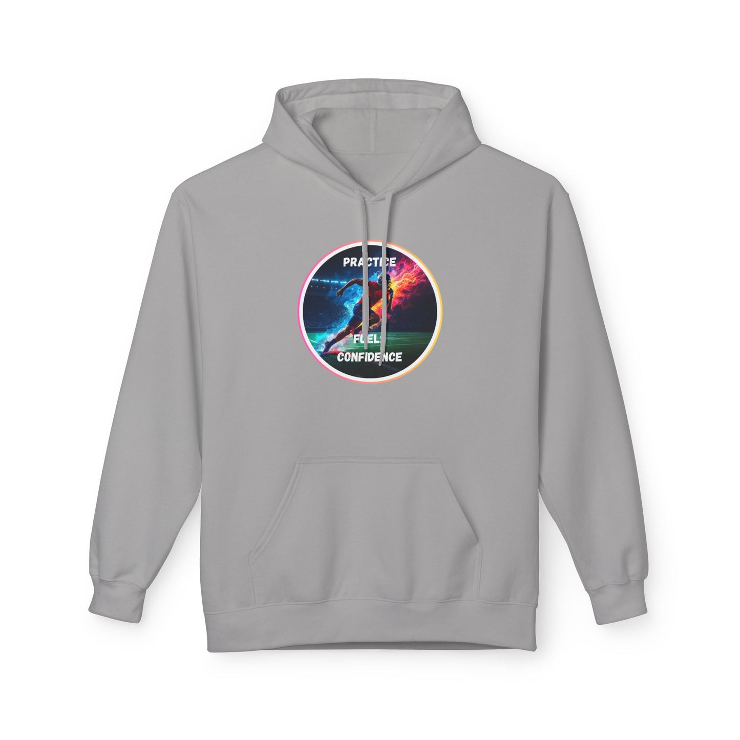 PRACTICE MODIVATIONAL - Inspirational Hoodie, Unisex Midweight Hoodie for Relaxation, Gift for Friends, Motivational Sweatshirt, Warm Fleece, Everyday Comfort