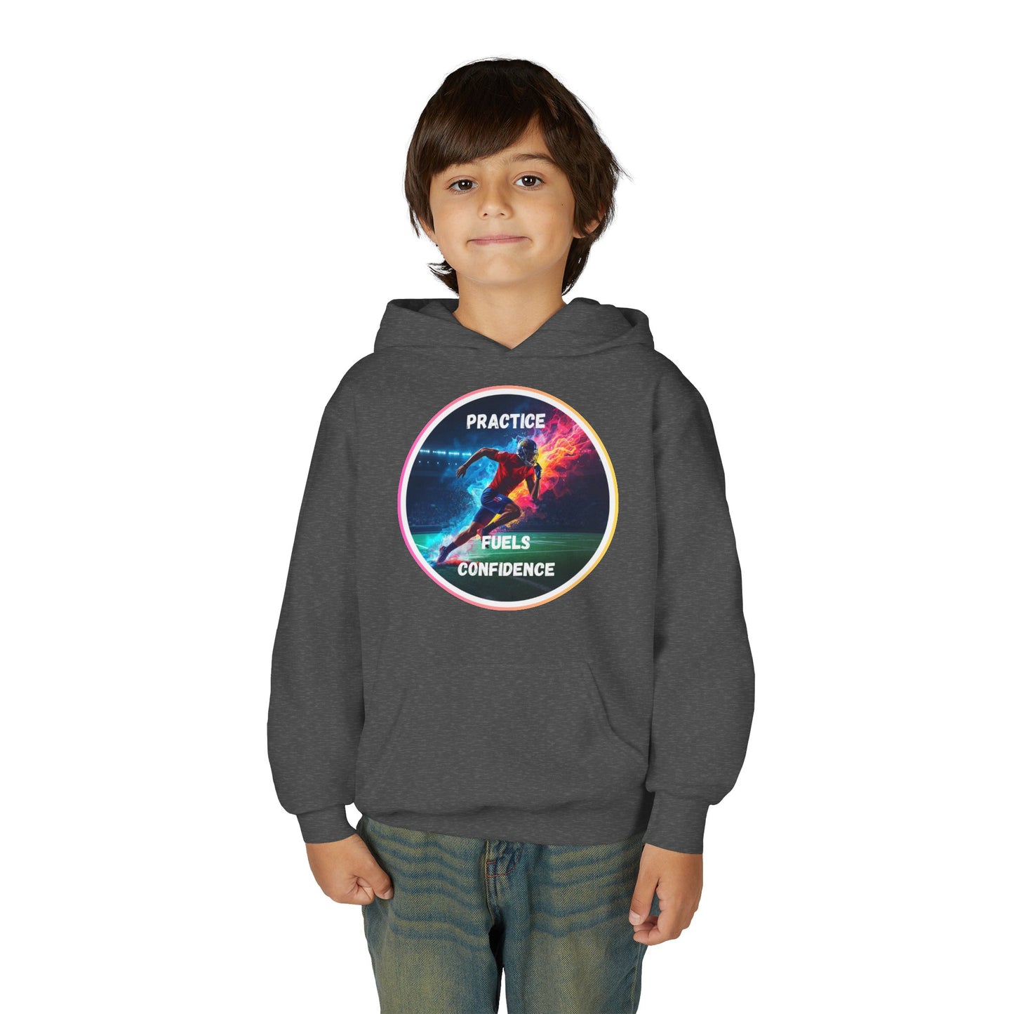 SPORTS MODIVATIONAL BOYS INSPIRATIONAL Colorful Youth Hoodie - Inspirational Streetwear, Motivational Gift, Everyday Comfort, Trendy Fashion, Creative Self-Expression