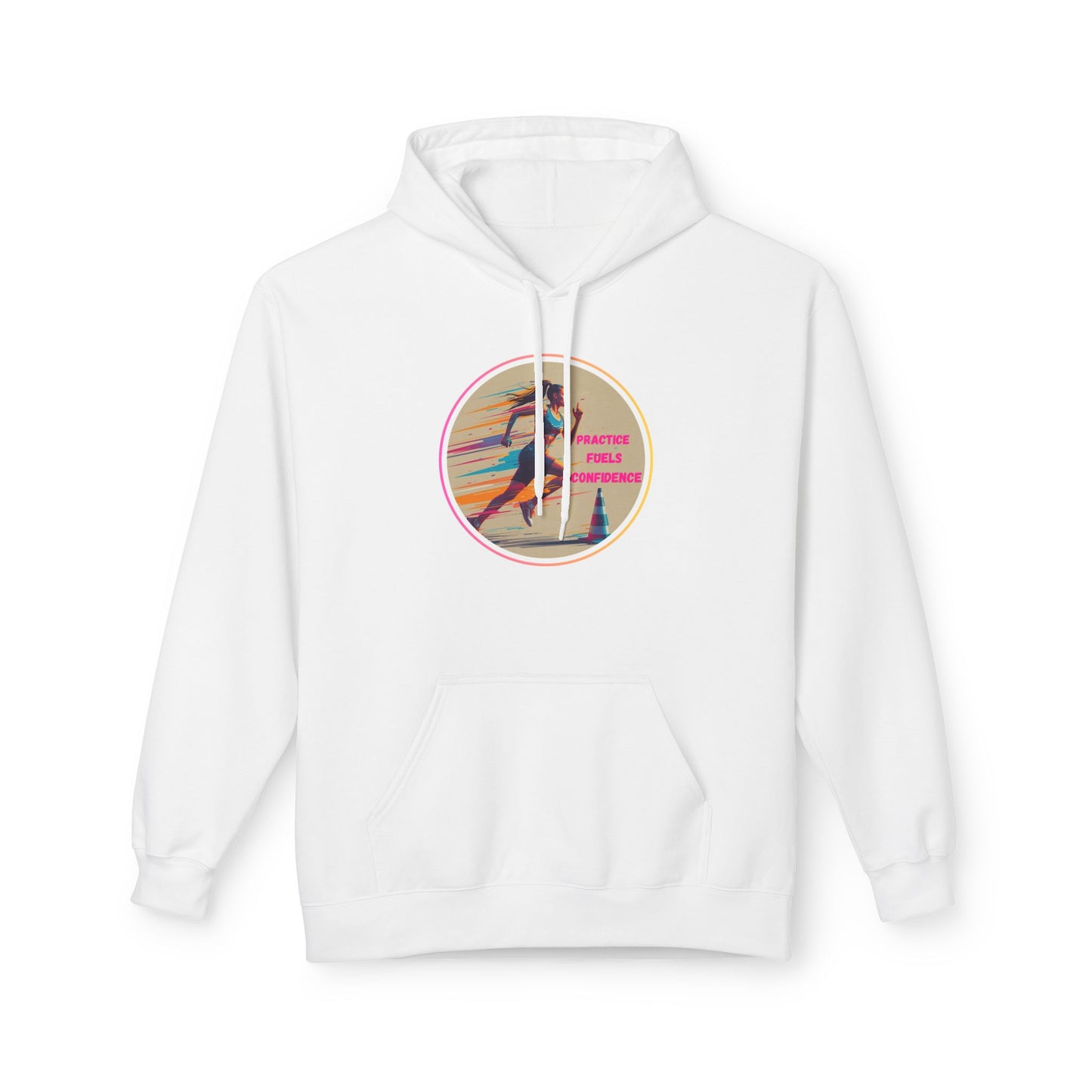PRACTICE MODIVATIONAL - Women's Inspirational Hoodie, Unisex Midweight Hoodie for Relaxation, Gift for Friends, Motivational Sweatshirt, Warm Fleece, Everyday Comfort