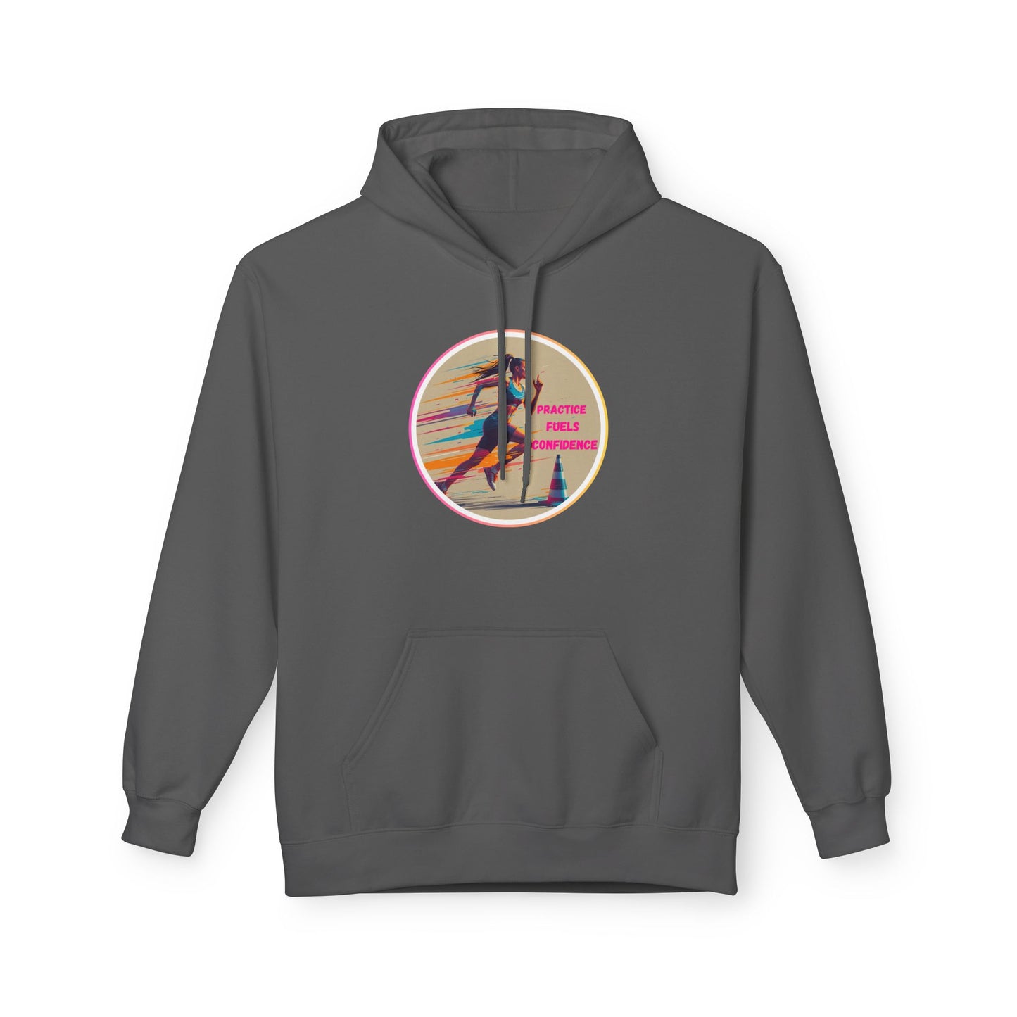 PRACTICE MODIVATIONAL - Women's Inspirational Hoodie, Unisex Midweight Hoodie for Relaxation, Gift for Friends, Motivational Sweatshirt, Warm Fleece, Everyday Comfort