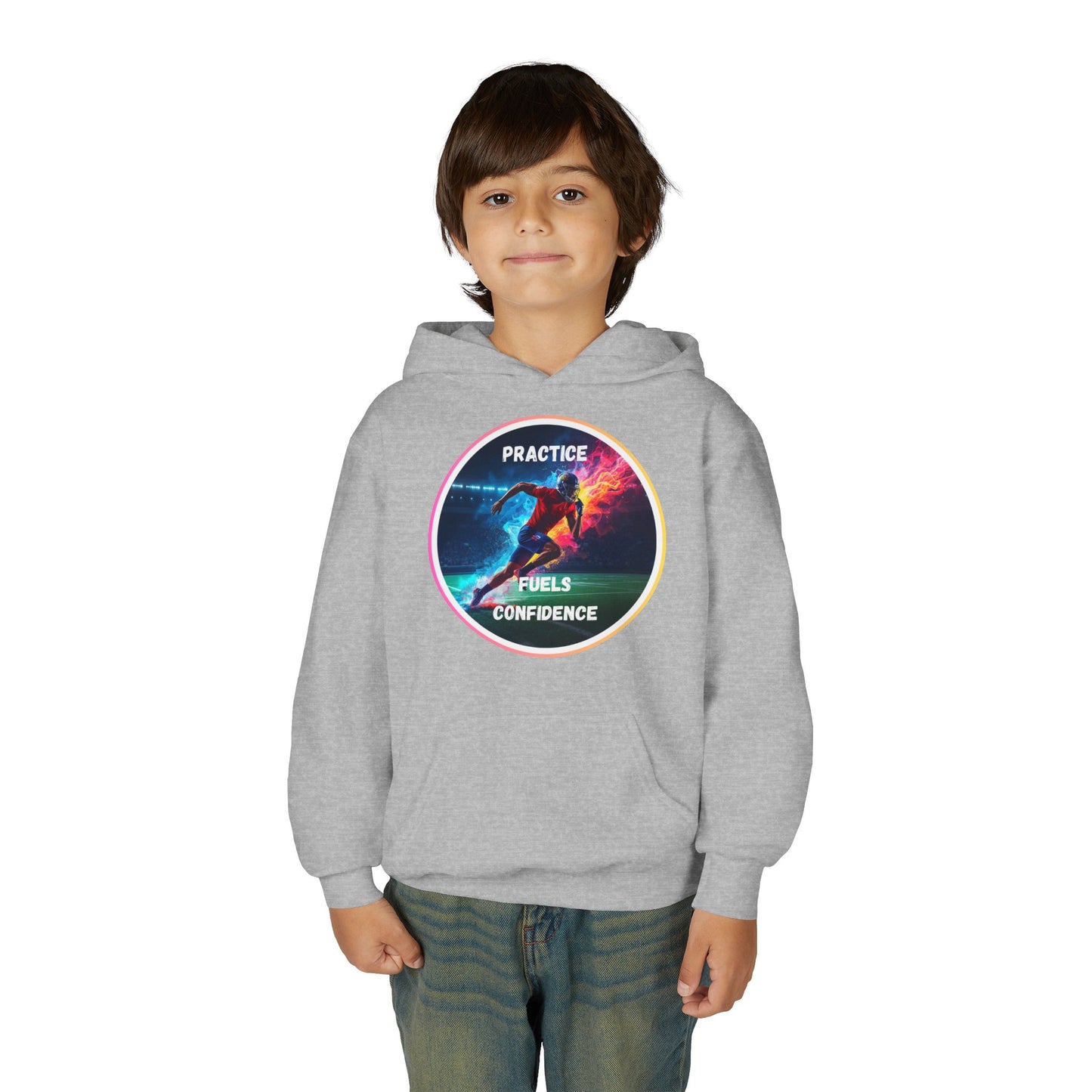 SPORTS MODIVATIONAL BOYS INSPIRATIONAL Colorful Youth Hoodie - Inspirational Streetwear, Motivational Gift, Everyday Comfort, Trendy Fashion, Creative Self-Expression