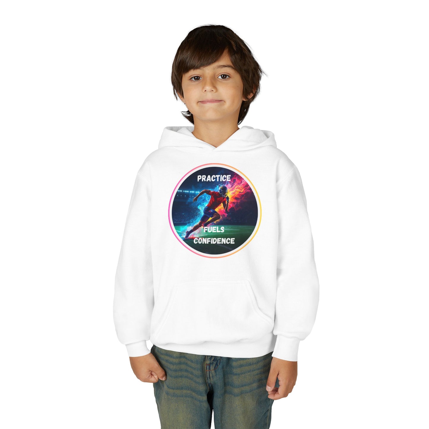 SPORTS MODIVATIONAL BOYS INSPIRATIONAL Colorful Youth Hoodie - Inspirational Streetwear, Motivational Gift, Everyday Comfort, Trendy Fashion, Creative Self-Expression