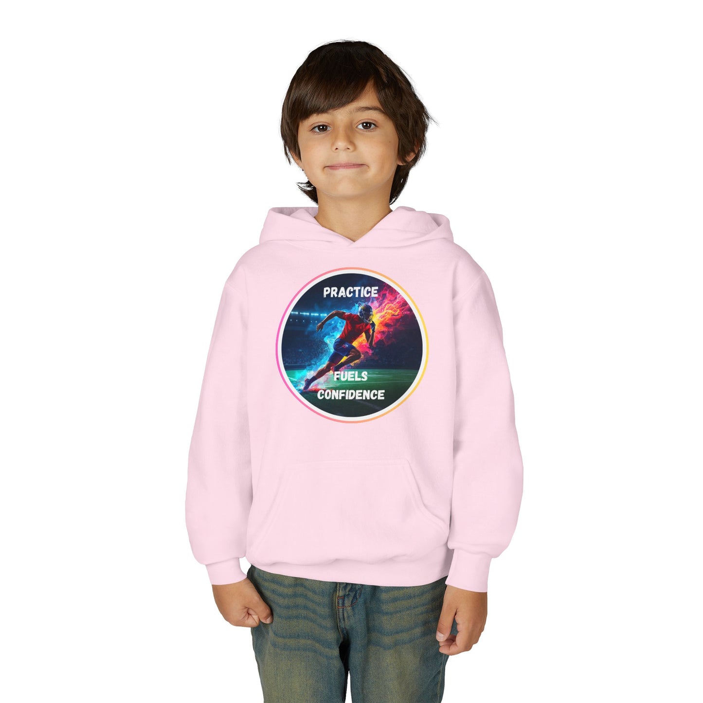 SPORTS MODIVATIONAL BOYS INSPIRATIONAL Colorful Youth Hoodie - Inspirational Streetwear, Motivational Gift, Everyday Comfort, Trendy Fashion, Creative Self-Expression