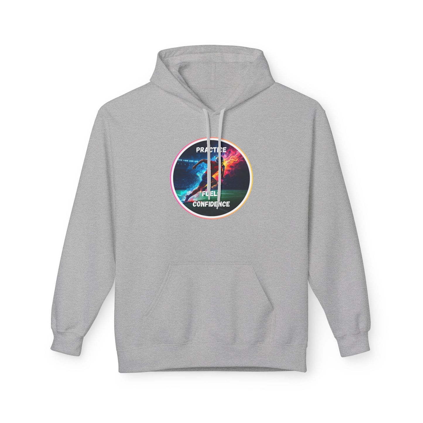 PRACTICE MODIVATIONAL - Inspirational Hoodie, Unisex Midweight Hoodie for Relaxation, Gift for Friends, Motivational Sweatshirt, Warm Fleece, Everyday Comfort