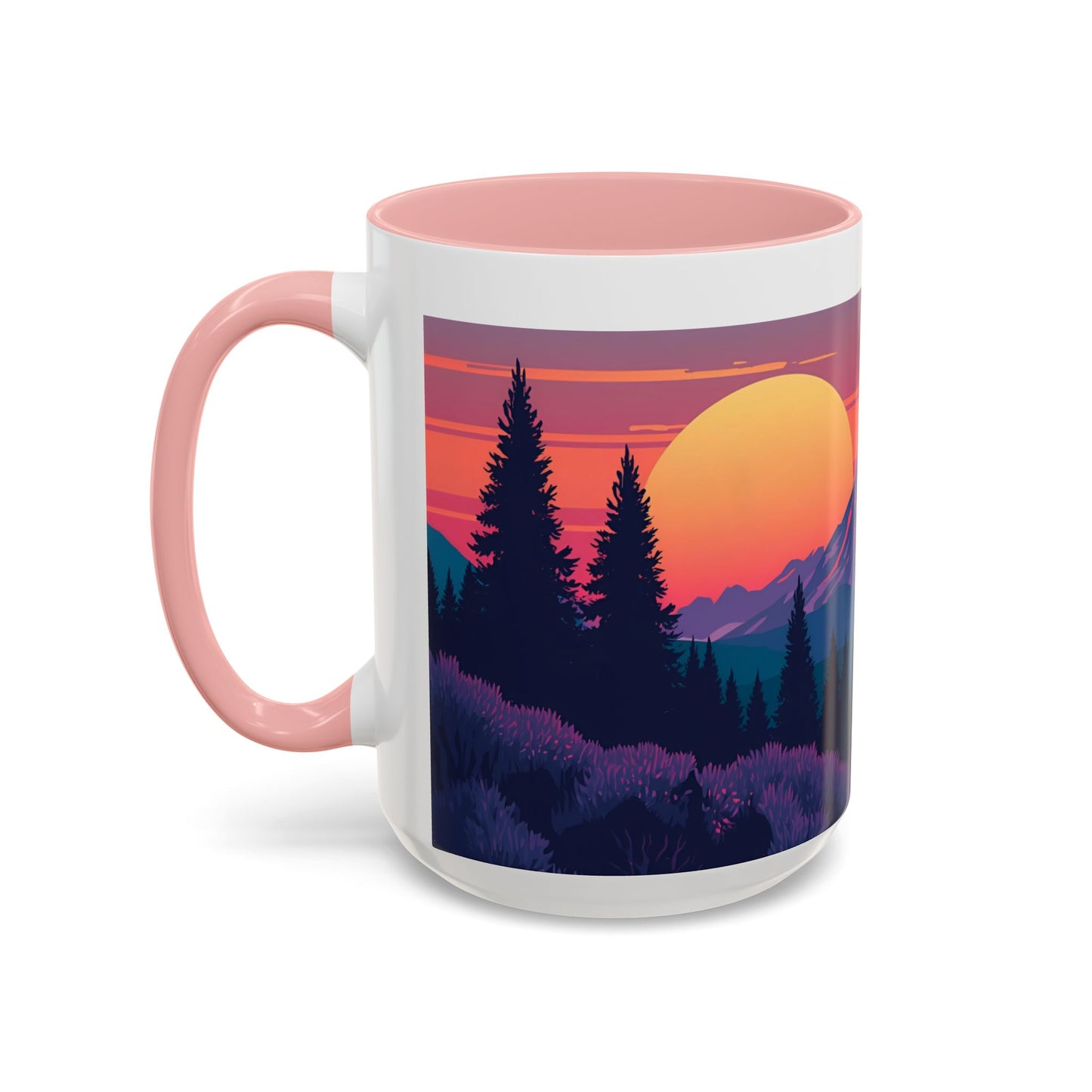 Enjoy the Brew - Mountain Sunset Coffee Mug - Enjoy the Brew, Nature Lover Gift, Camping Mug, Hiking Accessory, Cozy Home Decor