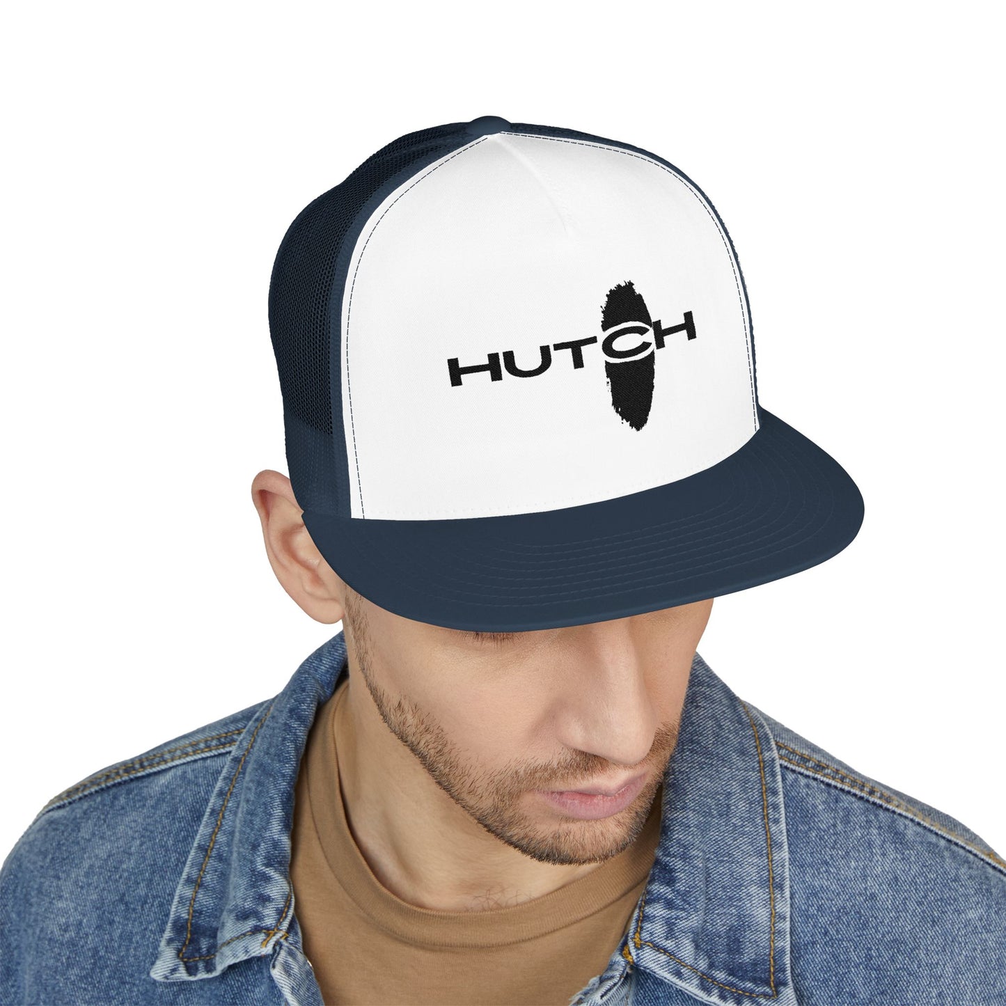 Stylish 5 Panel Trucker Cap with Embroidery, Fashion Hat, Outdoor Cap, Gift for Him, Adjustable Headwear