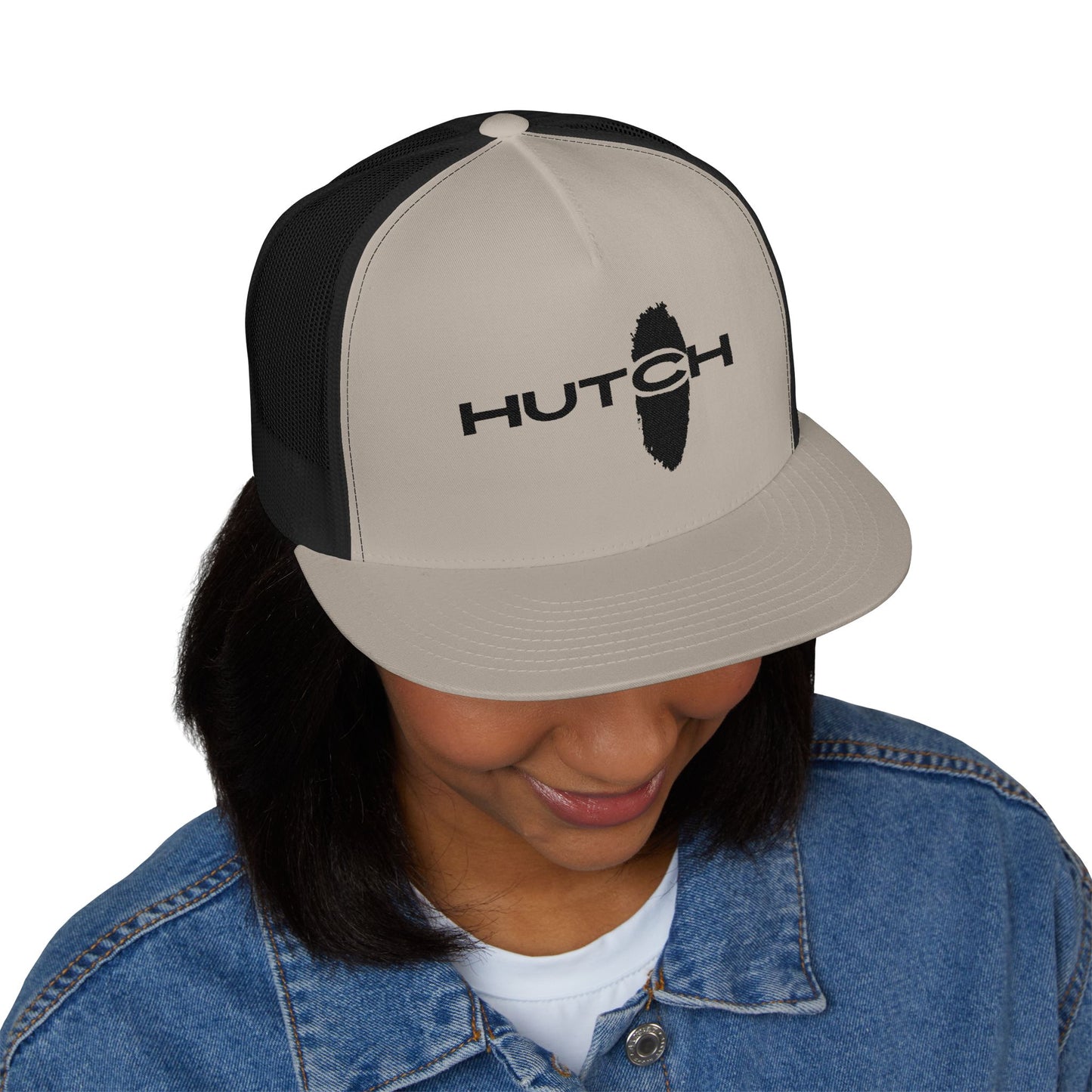 Stylish 5 Panel Trucker Cap with Embroidery, Fashion Hat, Outdoor Cap, Gift for Him, Adjustable Headwear