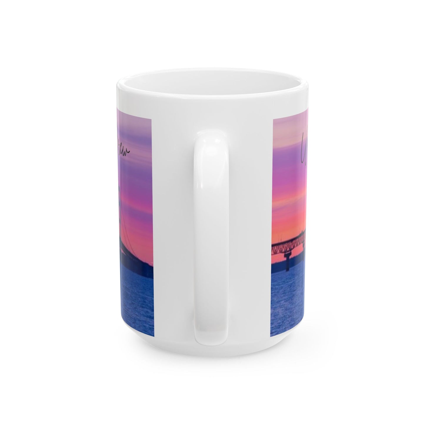 ENJOY THE BREW - UP NORTH  skyLINE Ceramic Mug - 11oz & 15oz Coffee Cup for Skyline Lovers