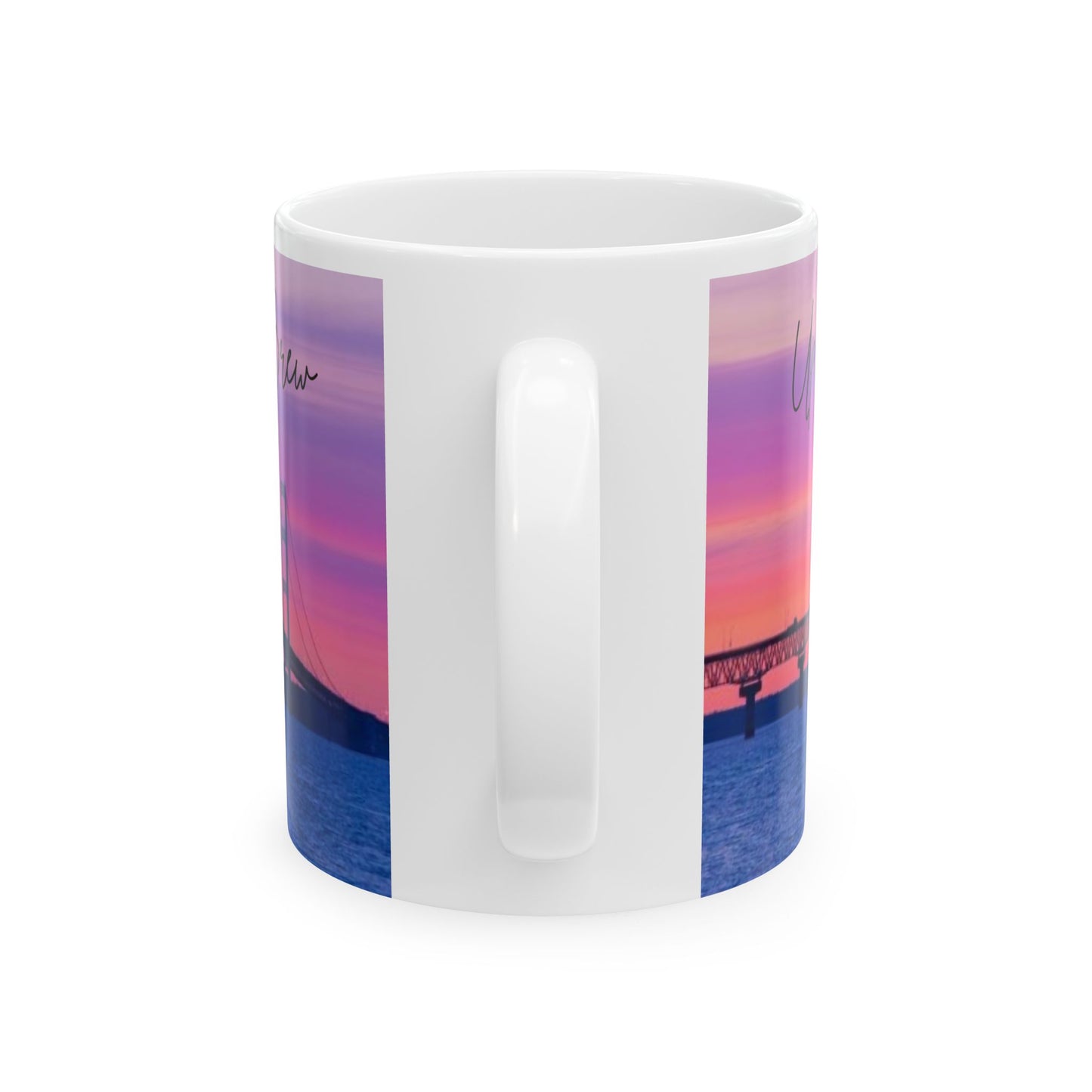 ENJOY THE BREW - UP NORTH  skyLINE Ceramic Mug - 11oz & 15oz Coffee Cup for Skyline Lovers