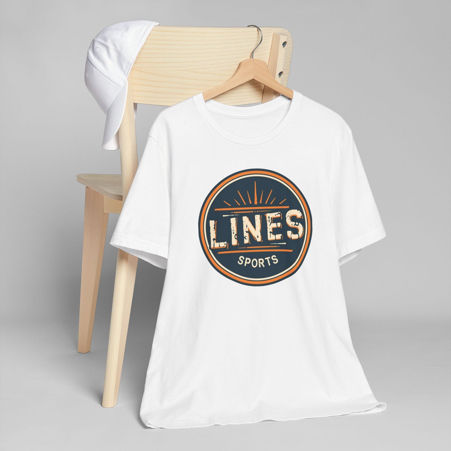 LINES SPORTS - Retro Sporty Lines Unisex Jersey T-Shirt