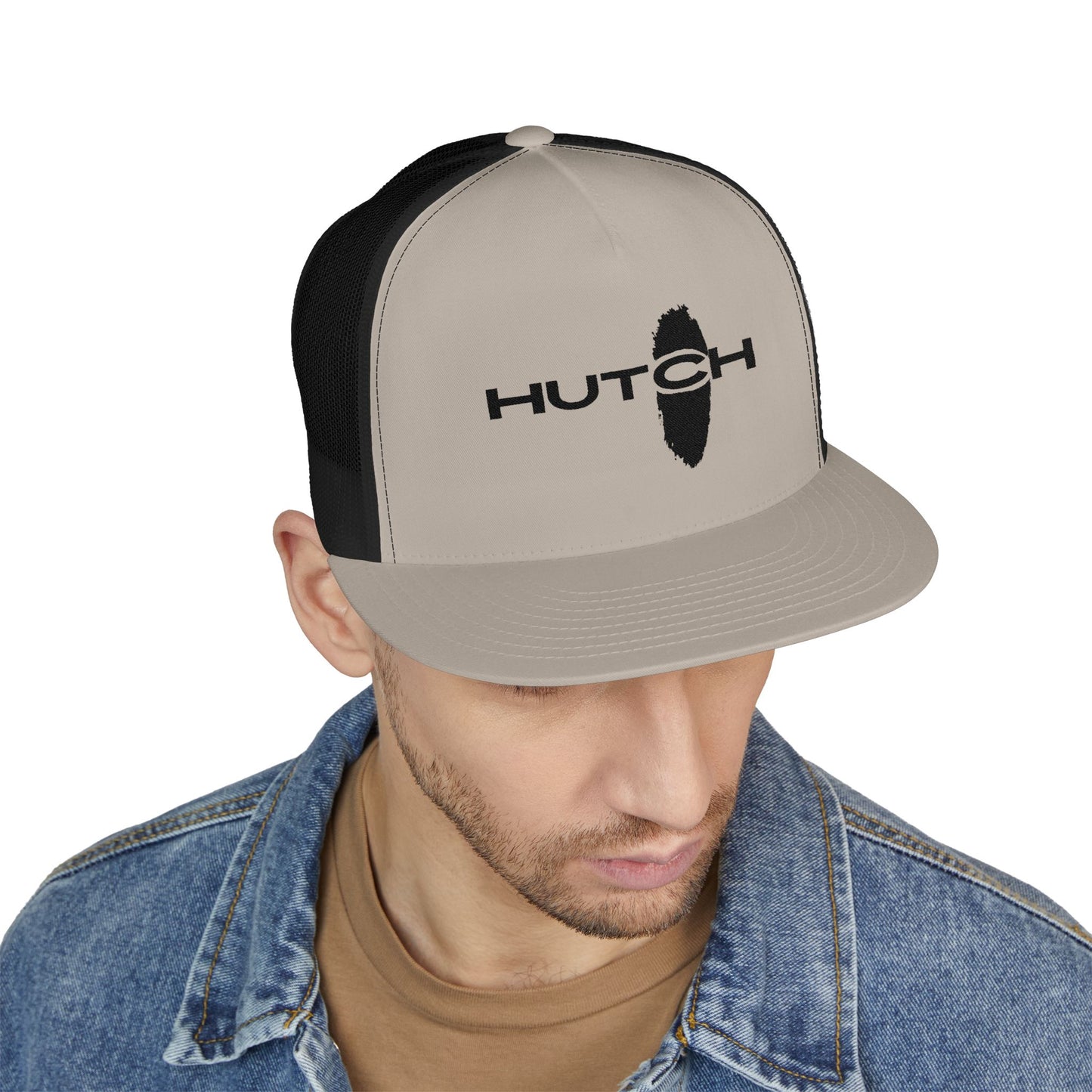 Stylish 5 Panel Trucker Cap with Embroidery, Fashion Hat, Outdoor Cap, Gift for Him, Adjustable Headwear