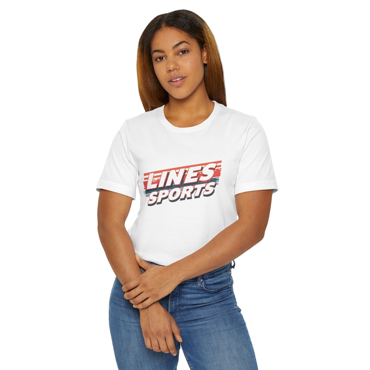 LINES SPORTS Graphic Tee - Retro Sports Unisex Jersey T-Shirt, Casual Tee, Activewear, Gift for Sports Fans, Summer Outfit