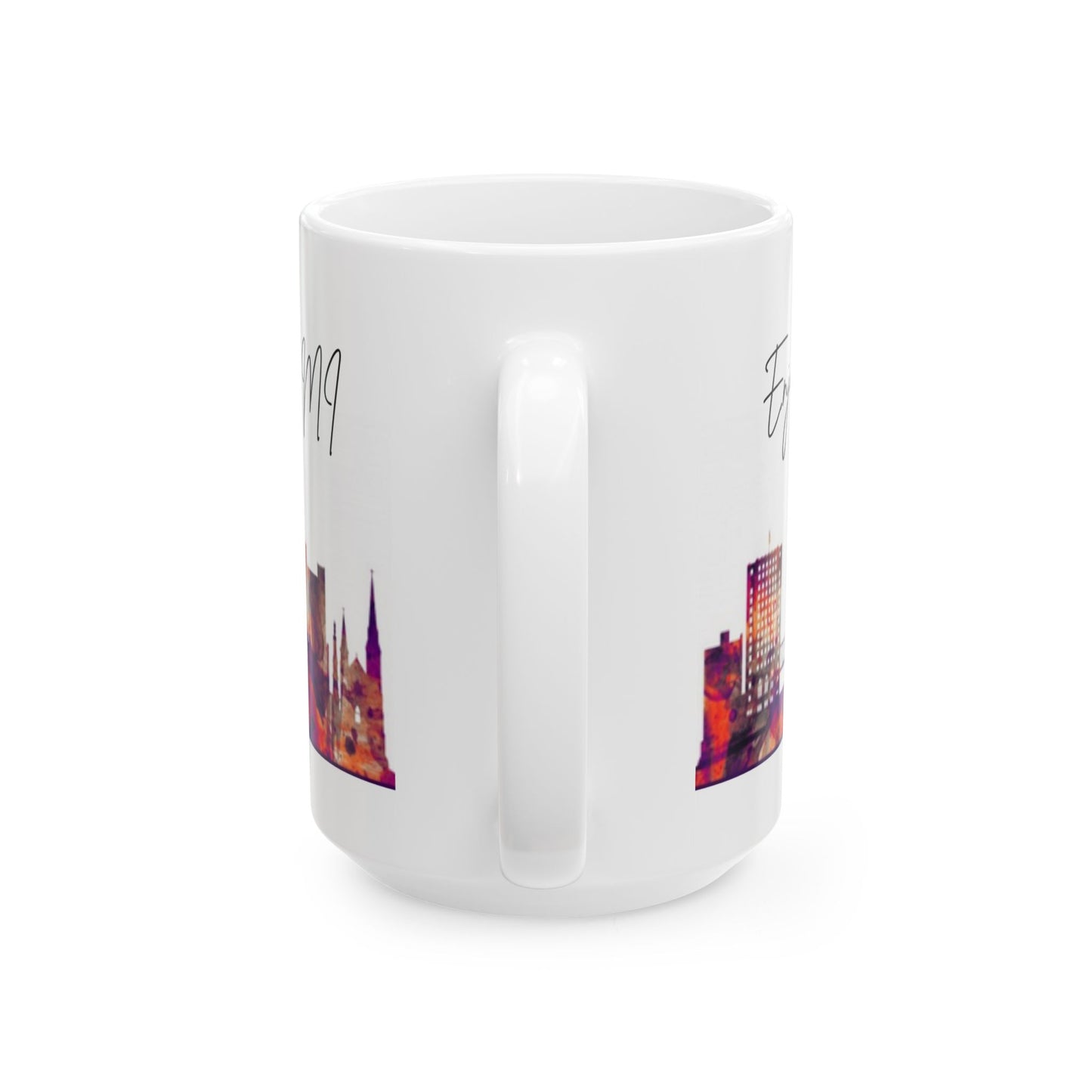 ENJOY THE BREW - GRAND RAPIDS skyLINE Ceramic Mug - 11oz & 15oz Coffee Cup for Skyline Lovers