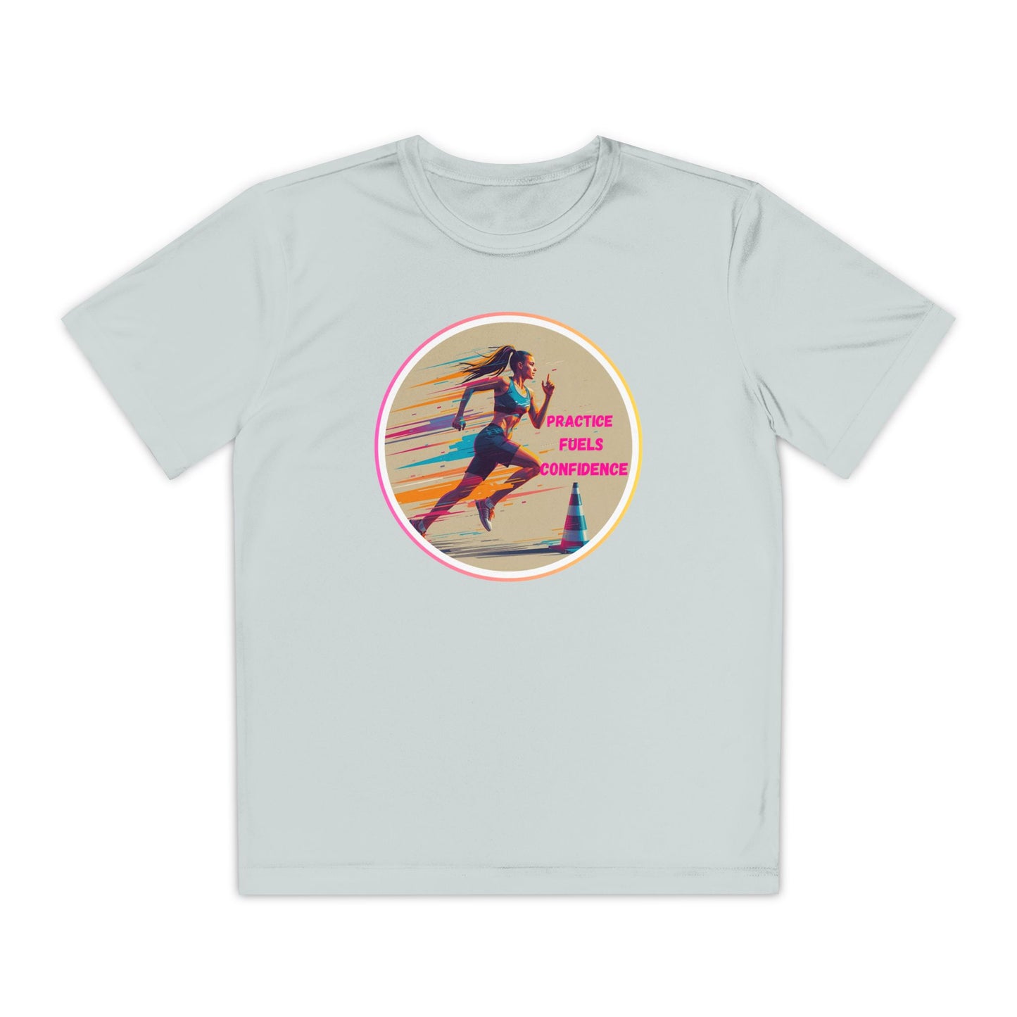 Youth Athletic T-Shirt, Motivational Practice Tee for Young Athletes, Sports Team Gear, Training Apparel, Gift for Runners