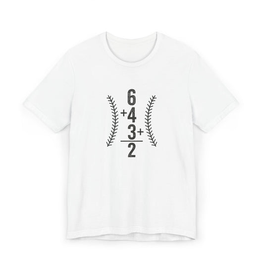 BASEBALL - 6-4-3 = Double Play -  Lines Sports Unisex Jersey T-Shirt – Casual Athletic Apparel