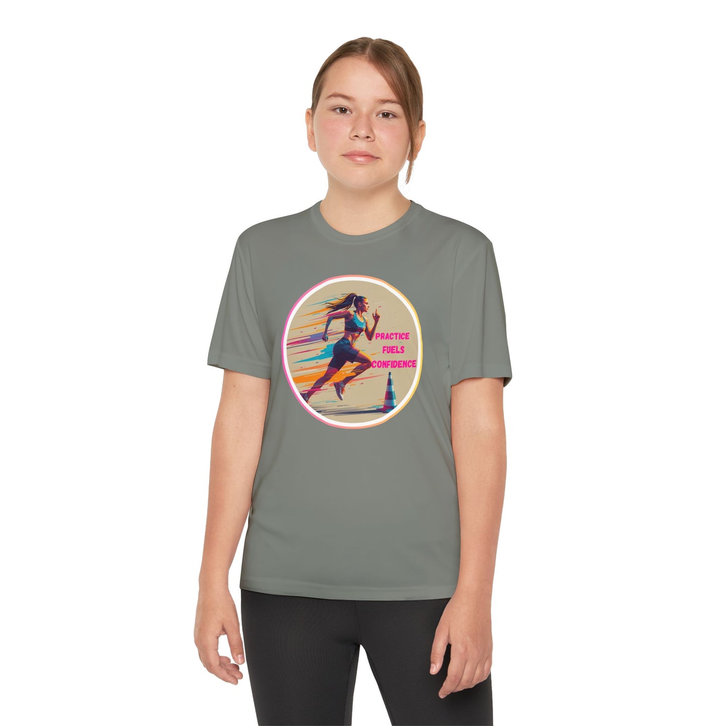 Youth Athletic T-Shirt, Motivational Practice Tee for Young Athletes, Sports Team Gear, Training Apparel, Gift for Runners