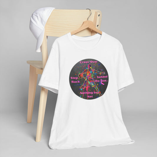 BASKETBALL - BEHIND THE LINE - Lines Sports Unisex Jersey T-Shirt – Casual Athletic Apparel