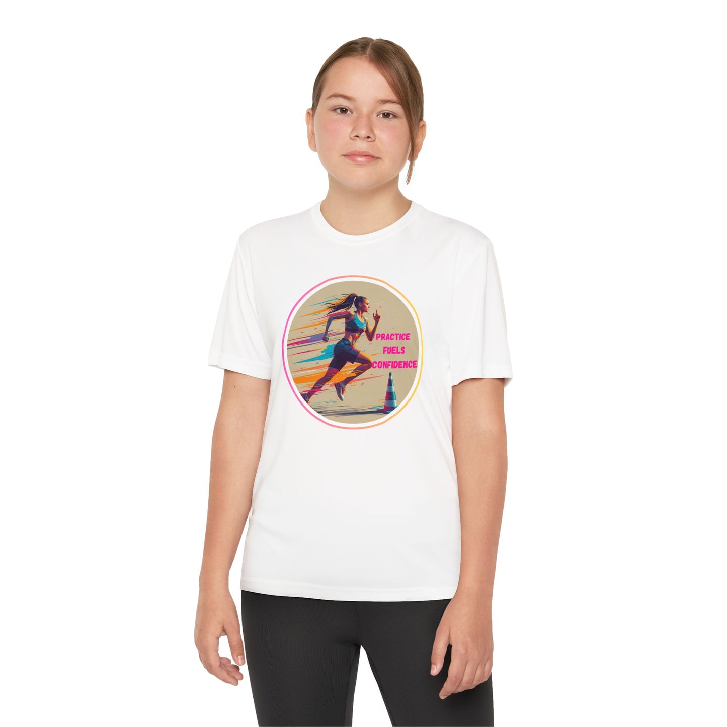 Youth Athletic T-Shirt, Motivational Practice Tee for Young Athletes, Sports Team Gear, Training Apparel, Gift for Runners