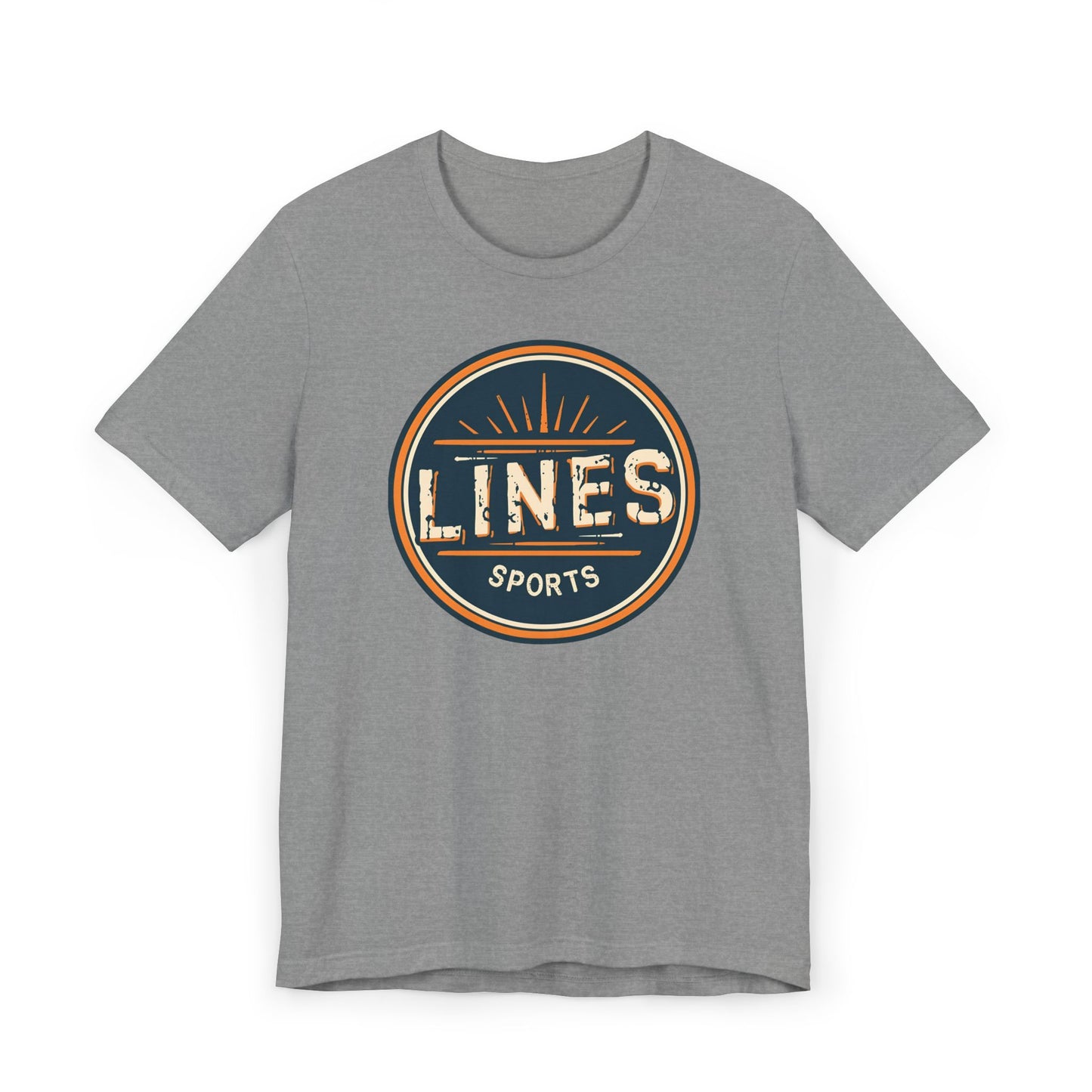 LINES SPORTS - Retro Sporty Lines Unisex Jersey T-Shirt