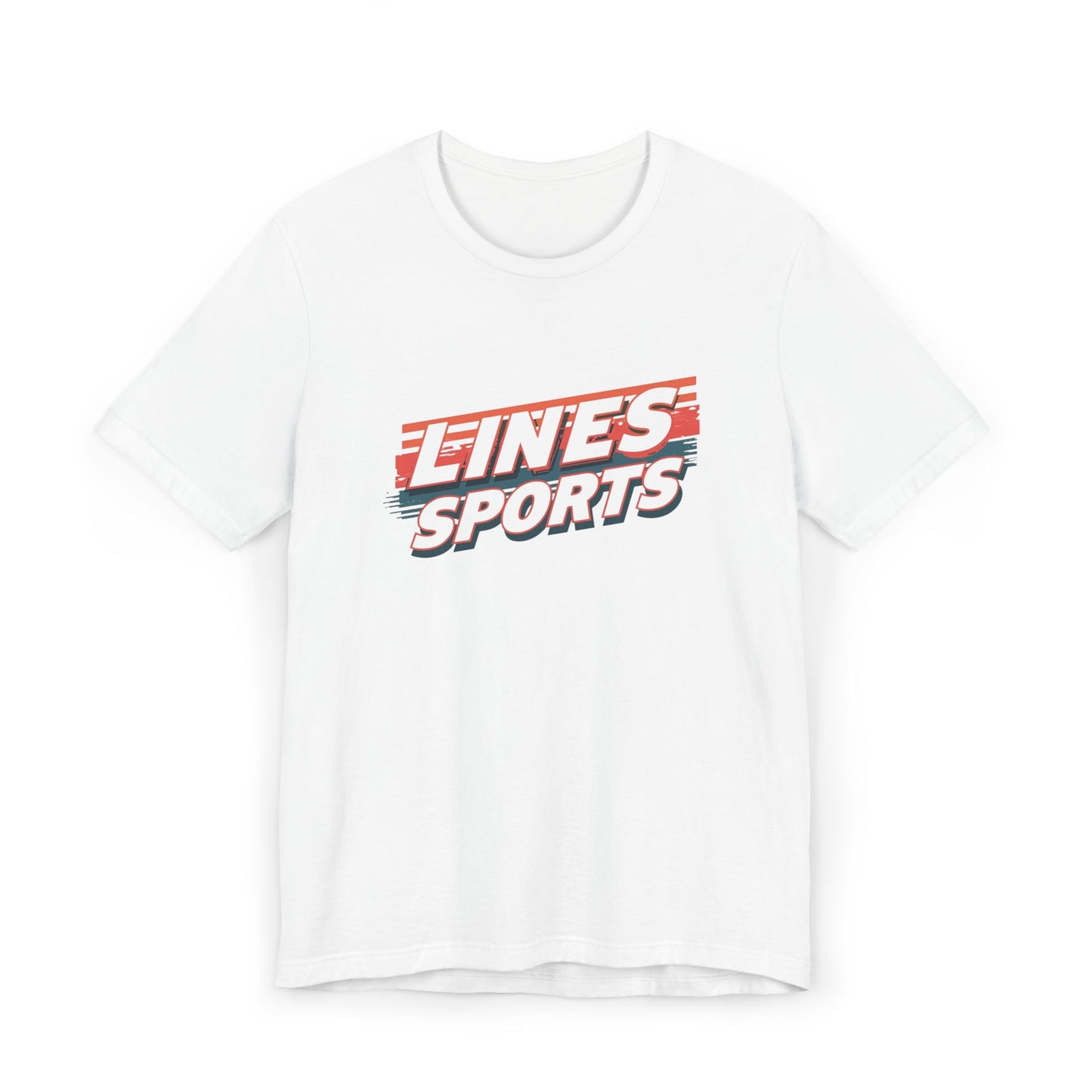 LINES SPORTS Graphic Tee - Retro Sports Unisex Jersey T-Shirt, Casual Tee, Activewear, Gift for Sports Fans, Summer Outfit