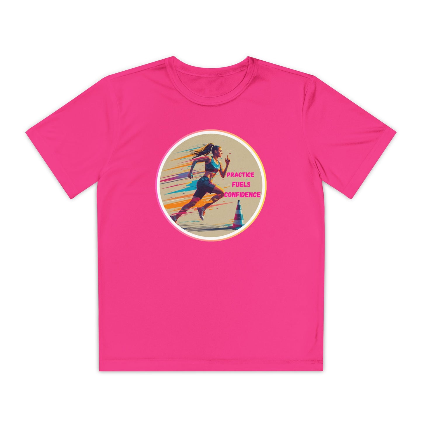 Youth Athletic T-Shirt, Motivational Practice Tee for Young Athletes, Sports Team Gear, Training Apparel, Gift for Runners