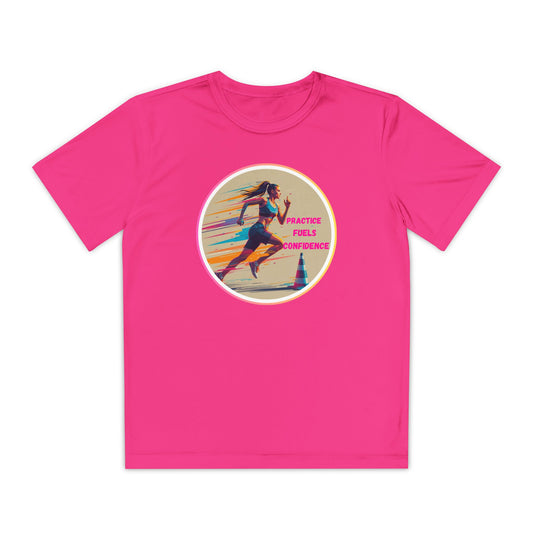 Youth Athletic T-Shirt, Motivational Practice Tee for Young Athletes, Sports Team Gear, Training Apparel, Gift for Runners