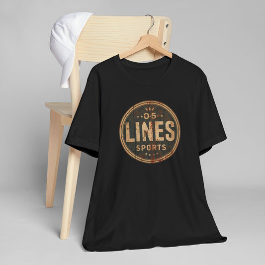 Vintage  Lines Sports Graphic Unisex T-Shirt | Retro Graphic Tee for Athletes, Gift for Sports Lovers, Casual Wear, Outdoor Activities