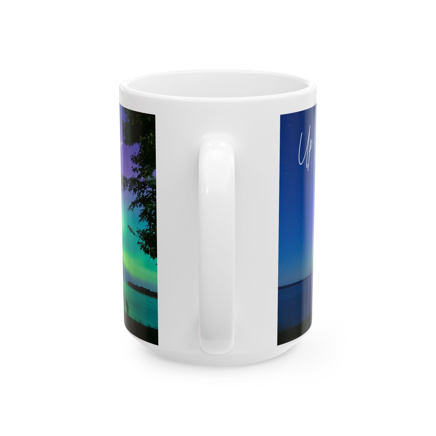 ENJOY THE BREW - UP NORTH MI  skyLINE Ceramic Mug - 11oz & 15oz Coffee Cup for Skyline Lovers