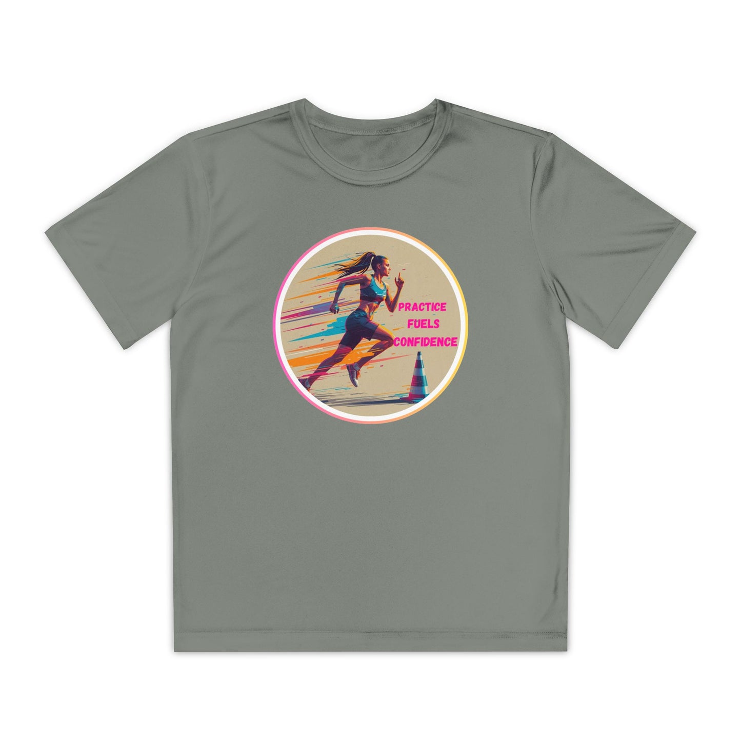 Youth Athletic T-Shirt, Motivational Practice Tee for Young Athletes, Sports Team Gear, Training Apparel, Gift for Runners