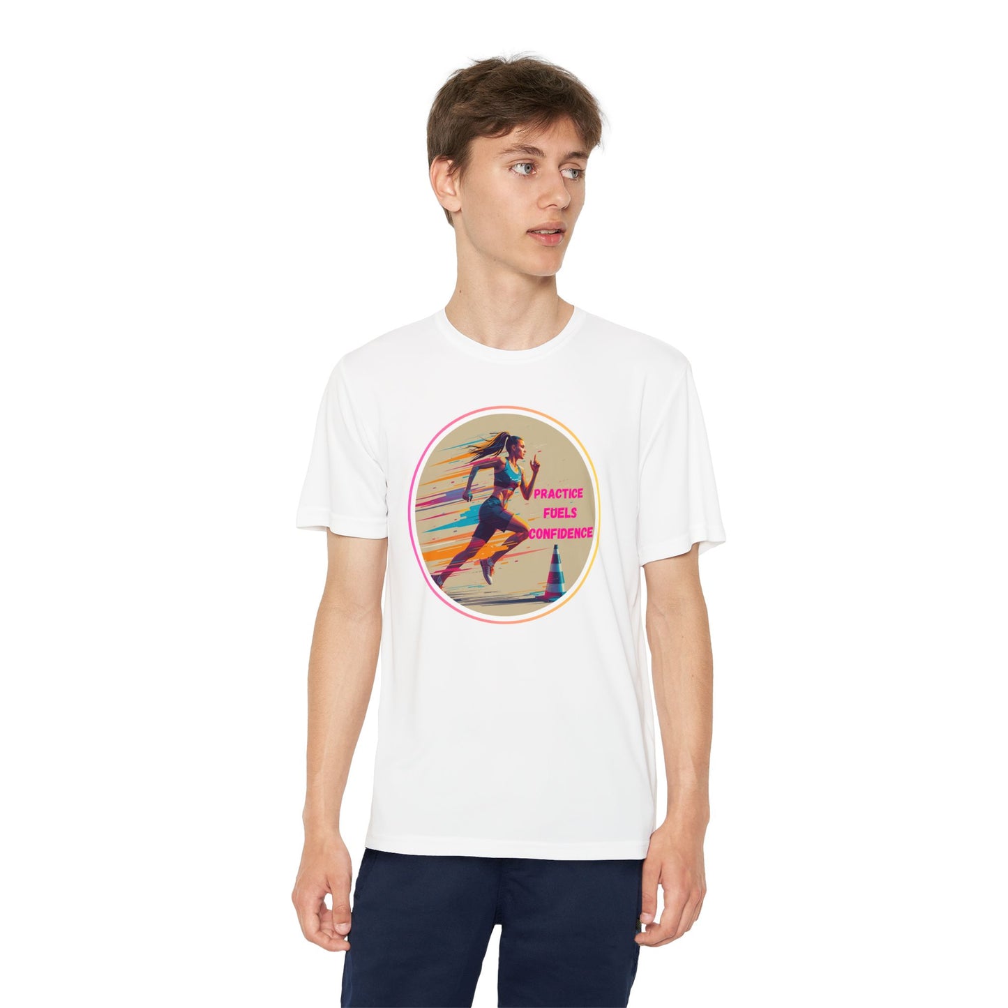Youth Athletic T-Shirt, Motivational Practice Tee for Young Athletes, Sports Team Gear, Training Apparel, Gift for Runners