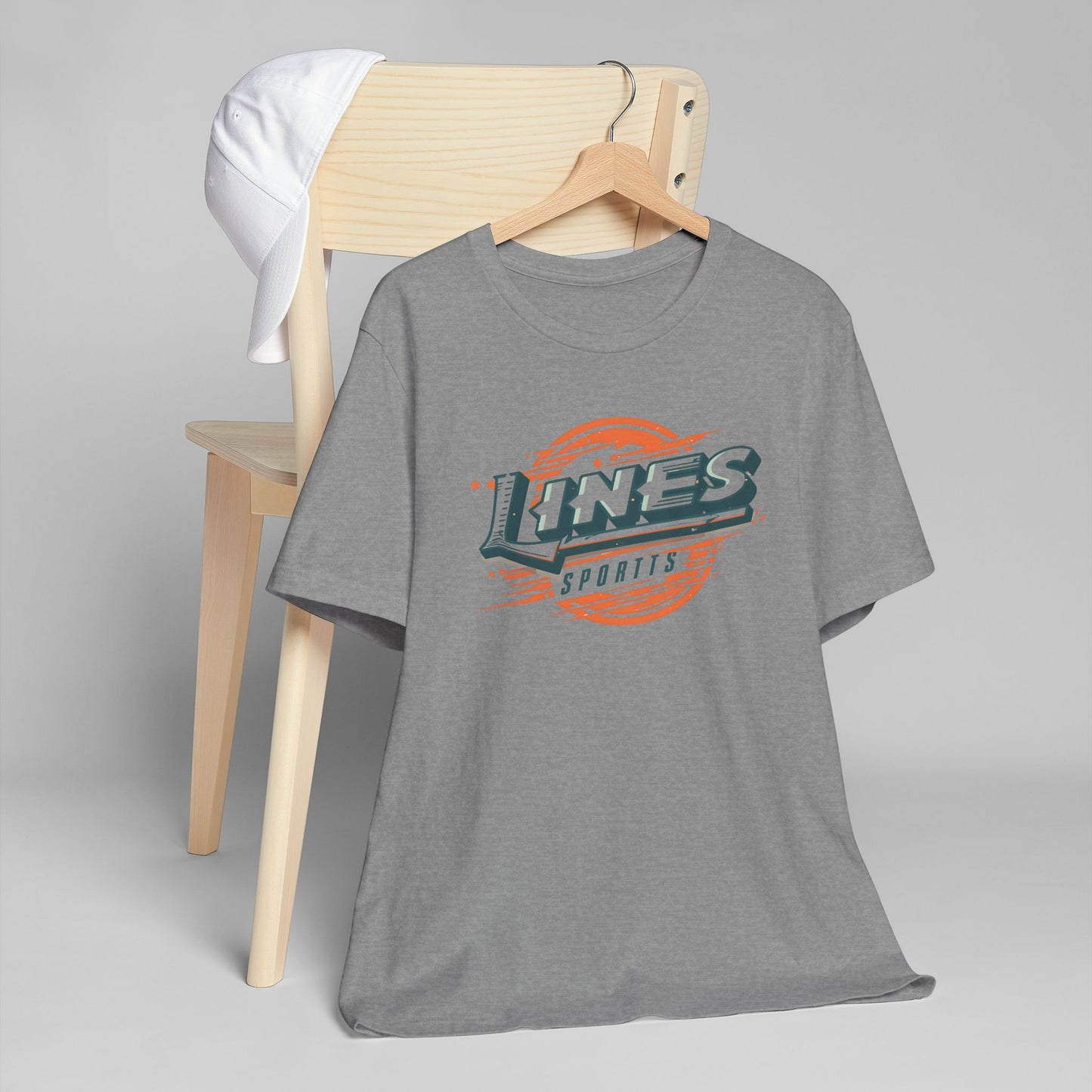 Lines Sports Unisex Vintage / Retro T-Shirt – Casual Athletic Apparel