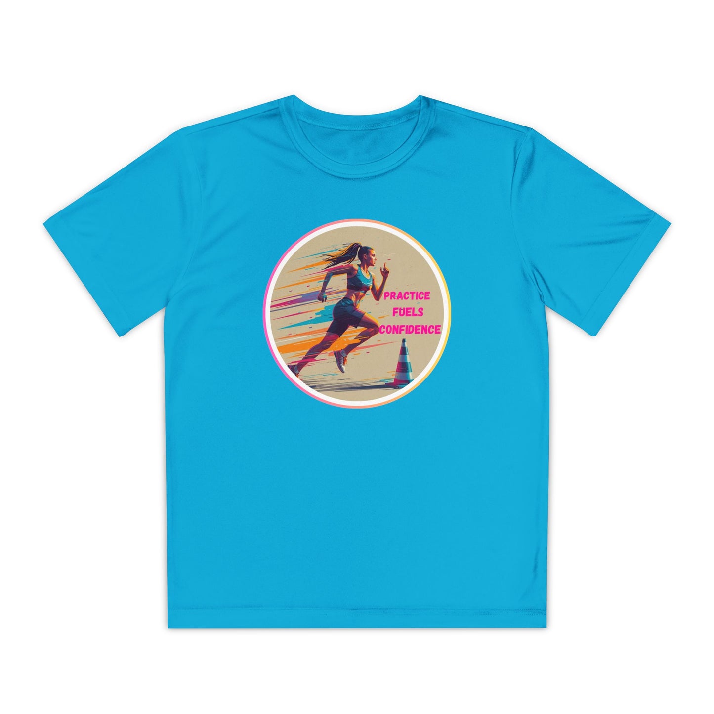 Youth Athletic T-Shirt, Motivational Practice Tee for Young Athletes, Sports Team Gear, Training Apparel, Gift for Runners