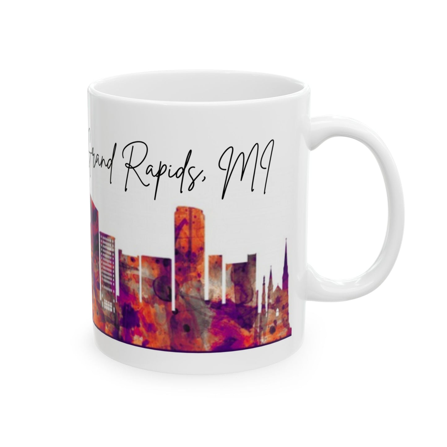 ENJOY THE BREW - GRAND RAPIDS skyLINE Ceramic Mug - 11oz & 15oz Coffee Cup for Skyline Lovers