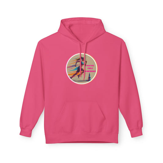 PRACTICE MODIVATIONAL -  Women's Inspirational Hoodie, Unisex Midweight Hoodie for Relaxation, Gift for Friends, Motivational Sweatshirt, Warm Fleece, Everyday Comfort