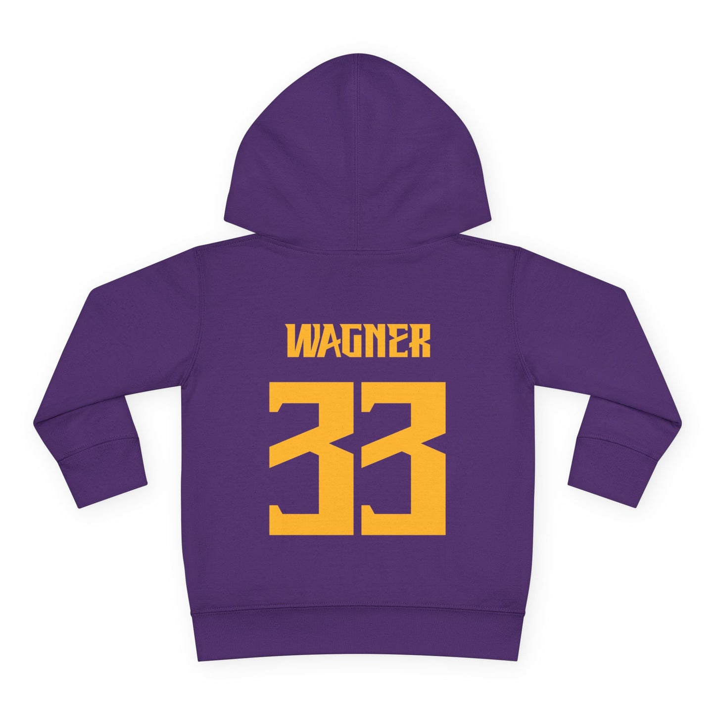Toddler Football Hoodie — Personalized "Wagner 33" Team Pullover